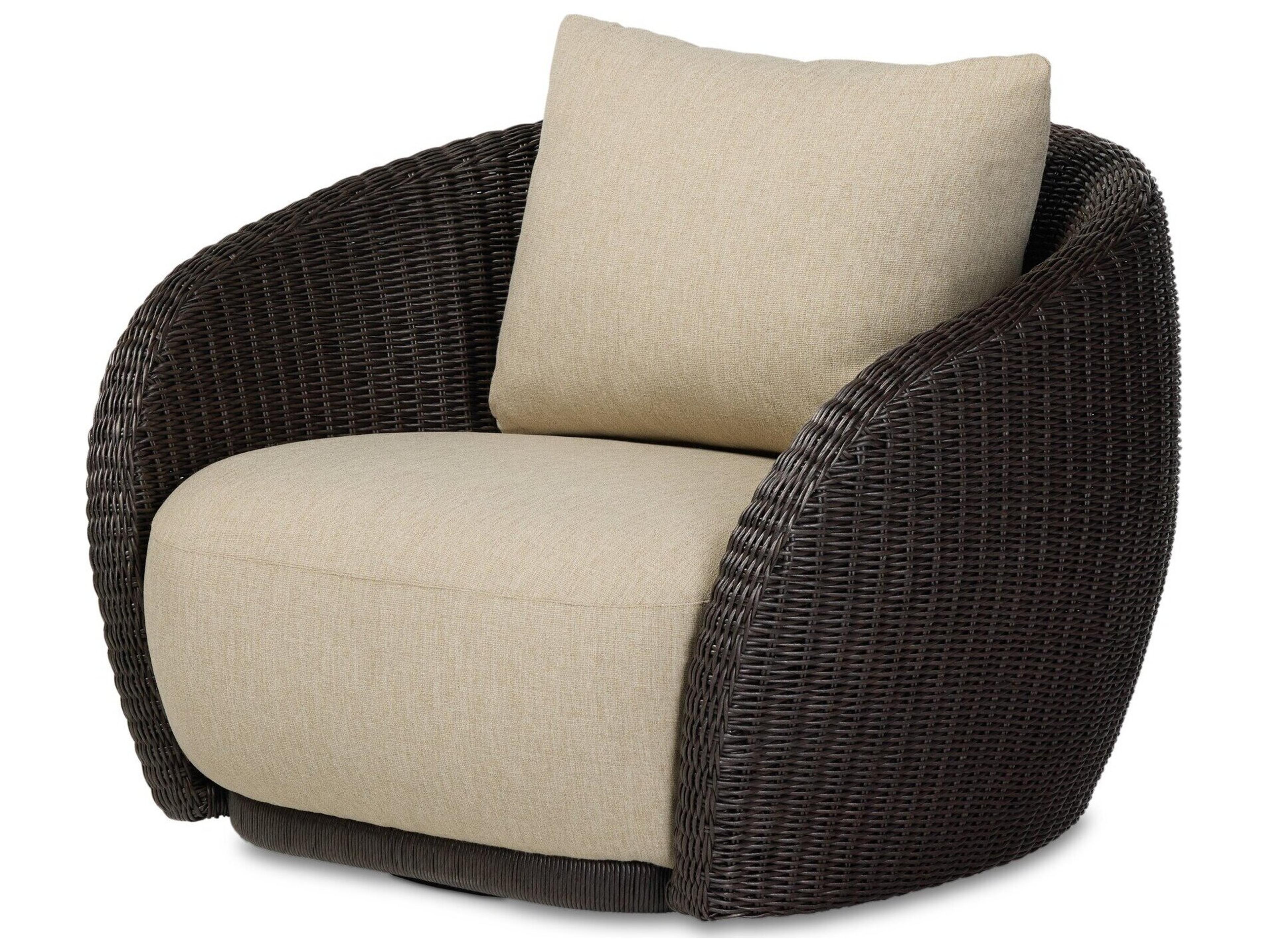 Four Hands Outdoor Cyra Outdoor Swivel Chair - Alessi Buff