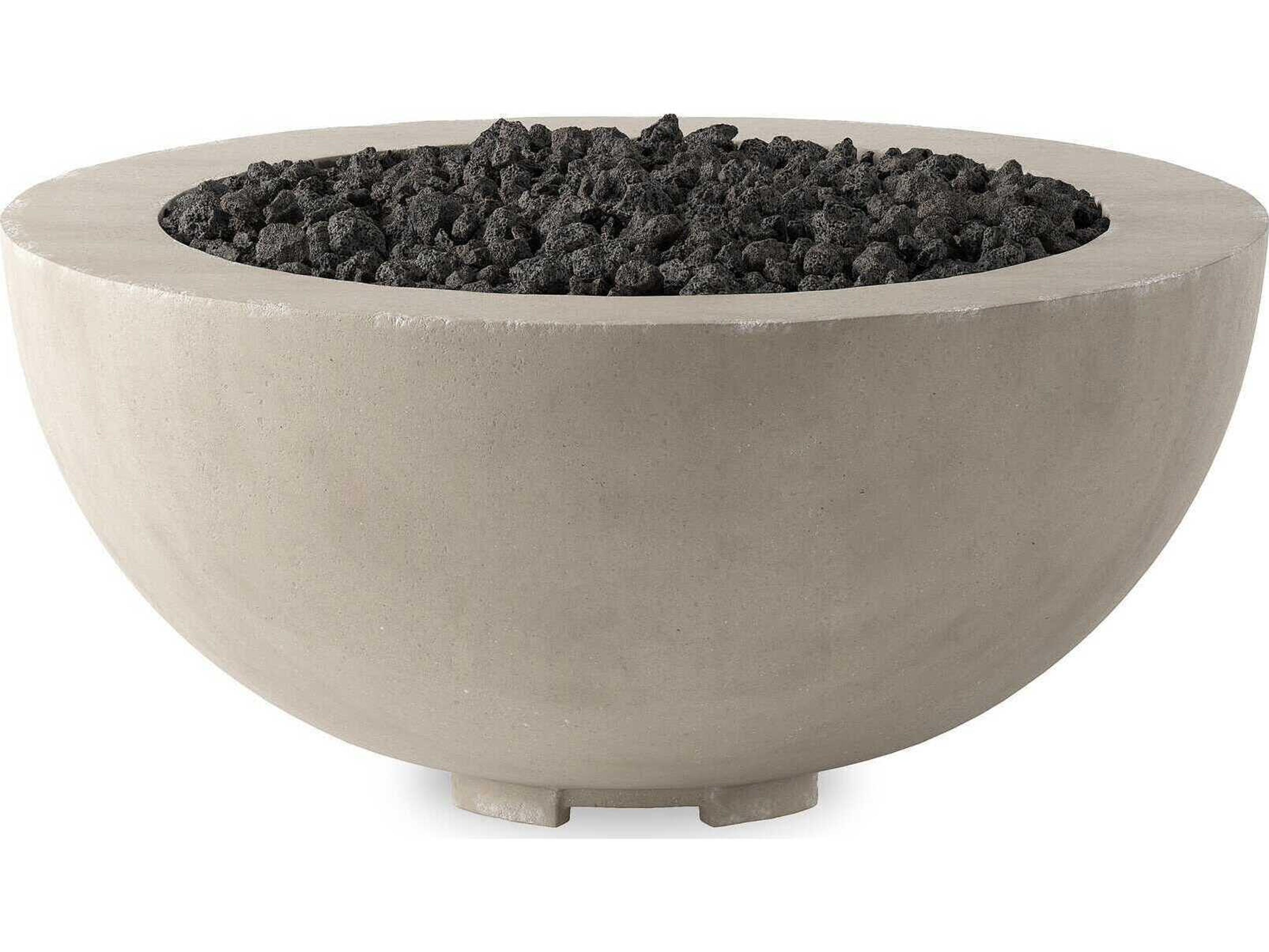 Four Hands Outdoor Falco Bronson Natural Concrete Round Fire Pit Table