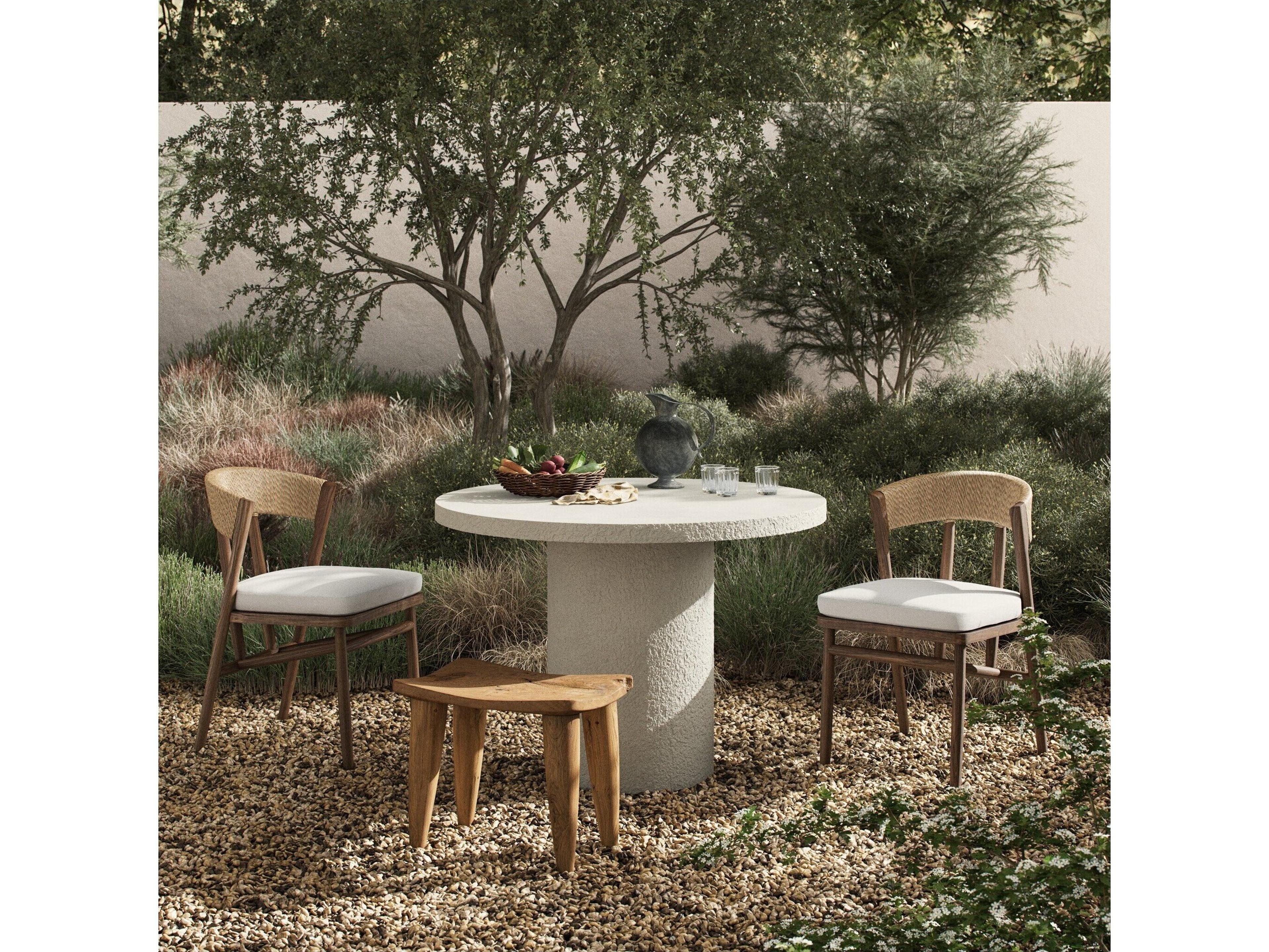 Four Hands Outdoor Constantine Concrete Dining Set