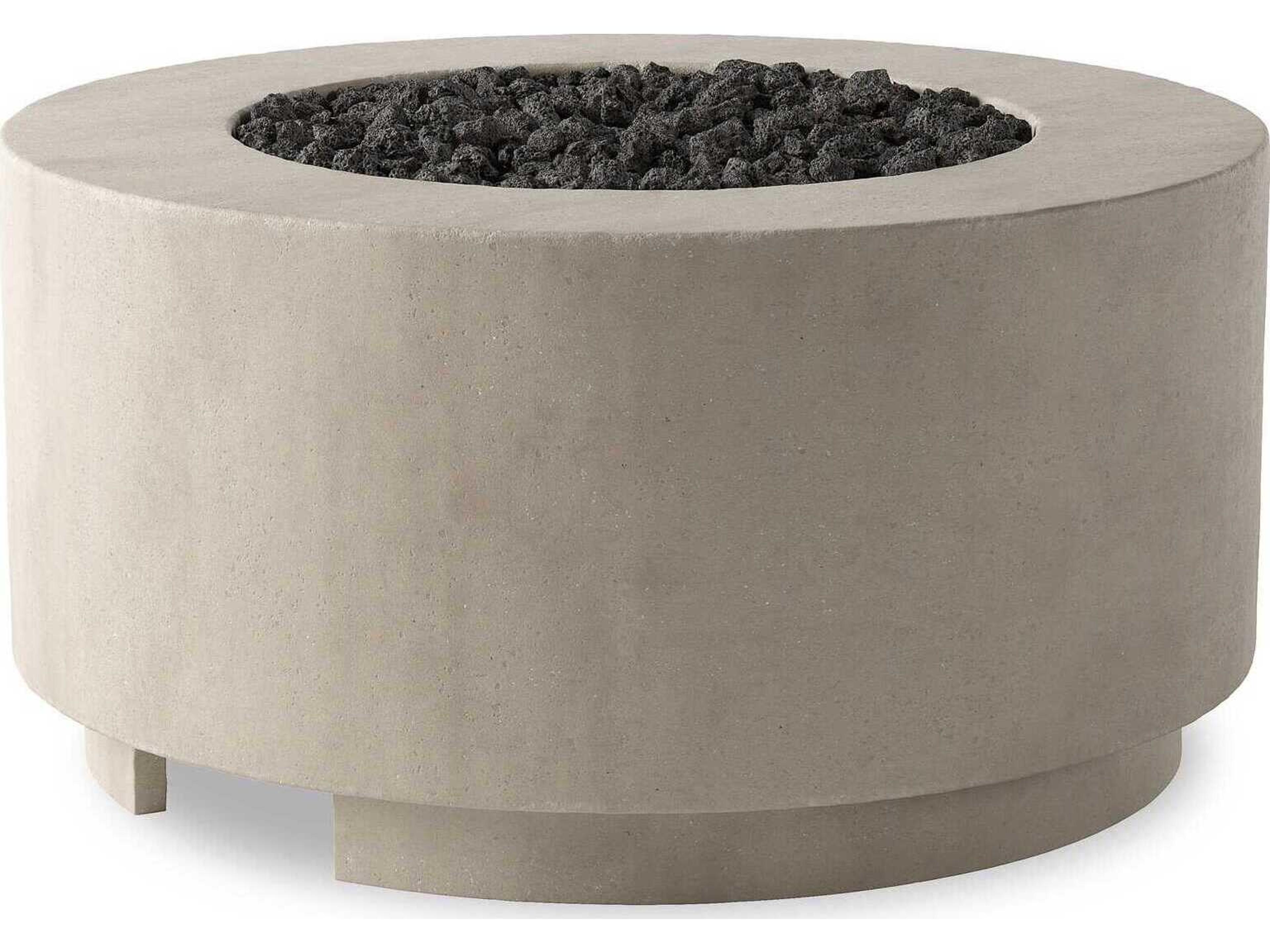Falco Damian Natural Concrete Round Fire Pit Table