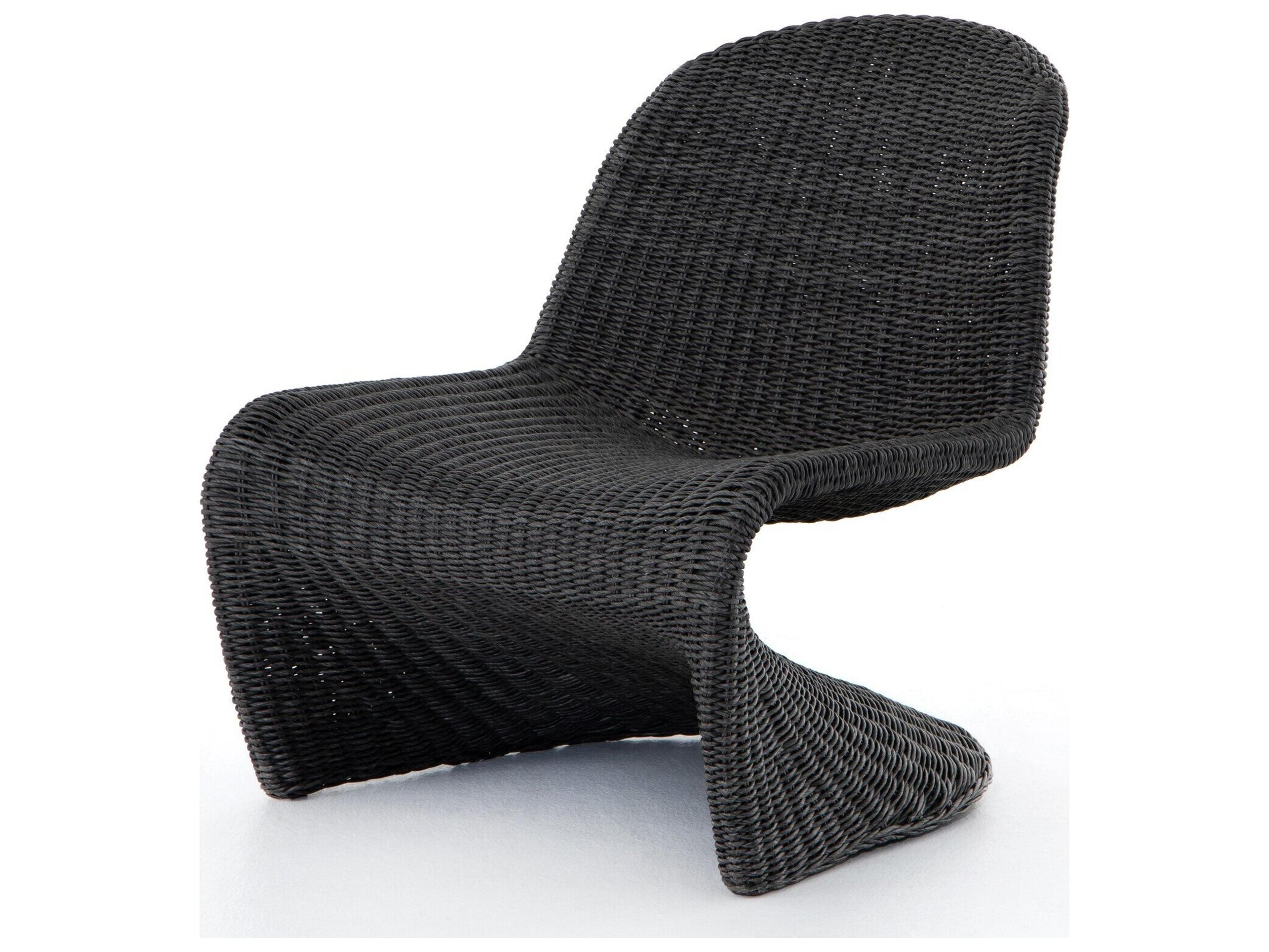 Four Hands Outdoor Grass Roots Vintage Coal Lounge Chair