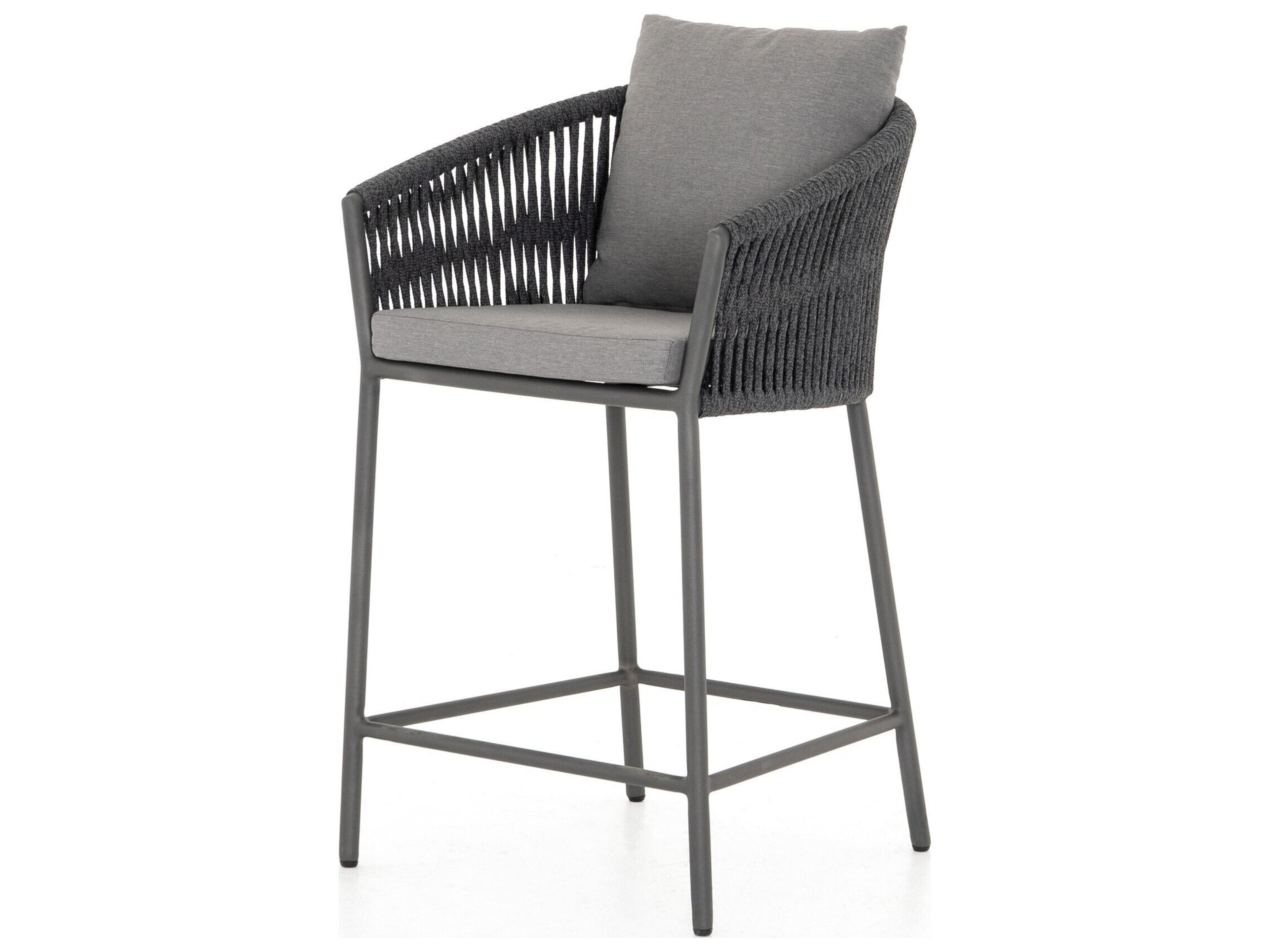 Four Hands Outdoor Solano Aluminum Cushion Counter Stool