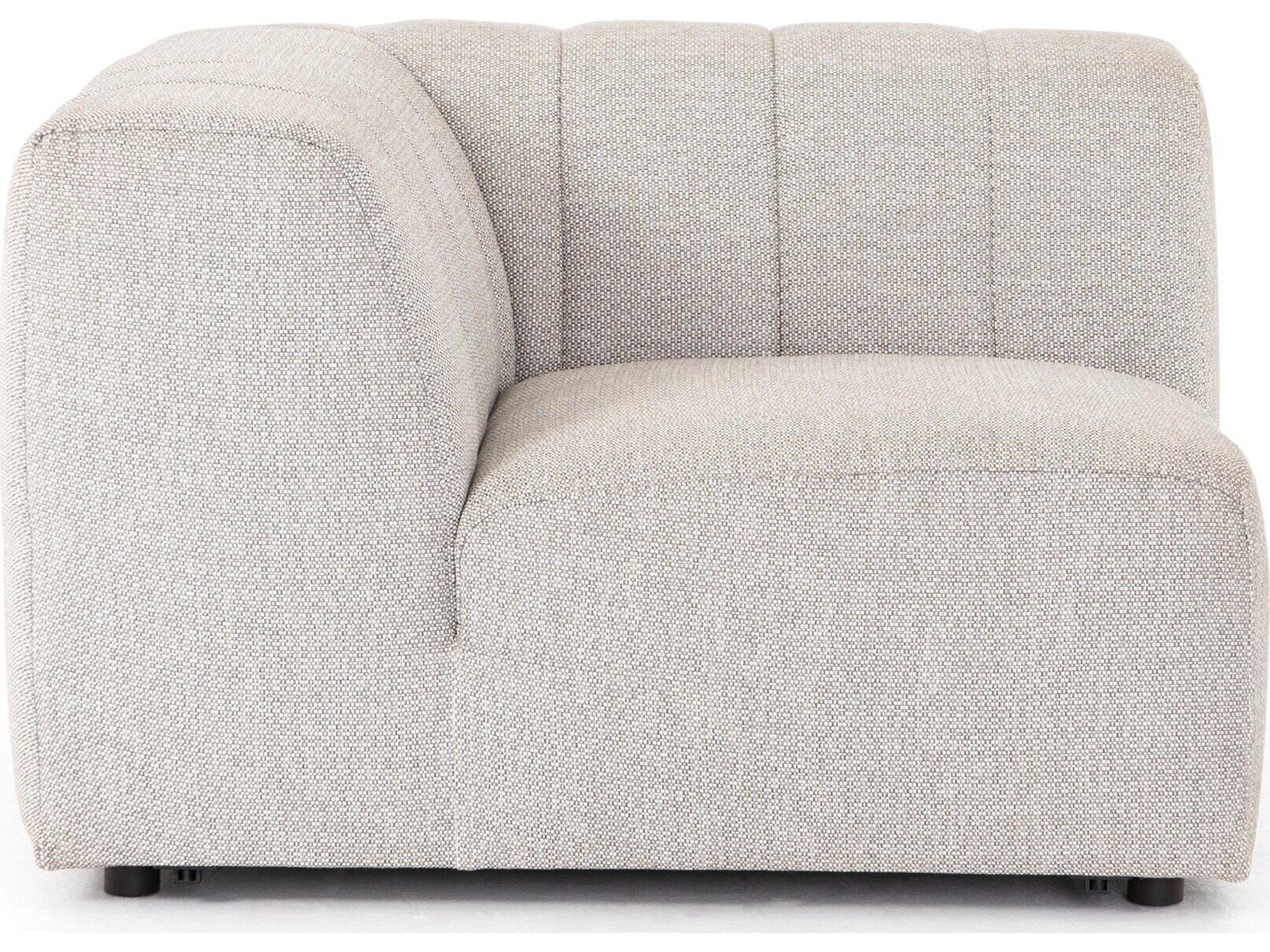 Solano Faye Ash Cushion Corner Lounge Chair