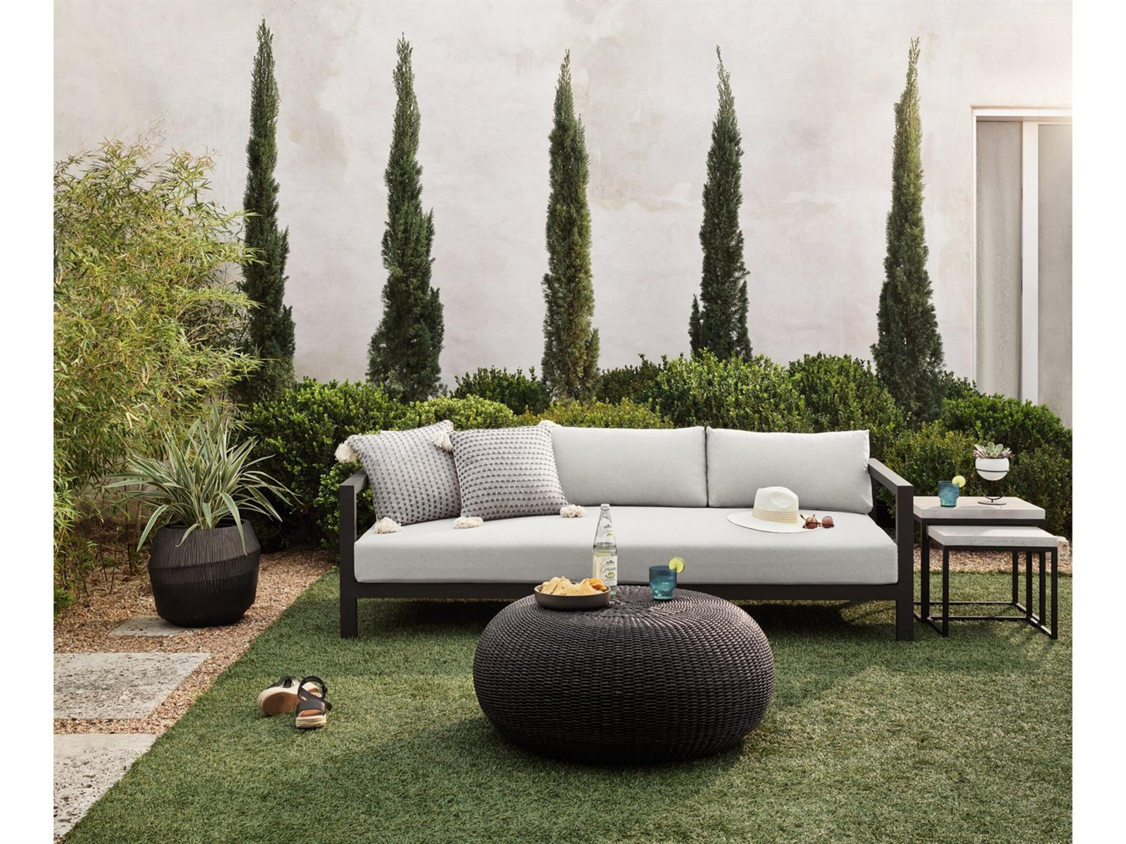 Four Hands Outdoor Solano Aluminum Conversation Lounge Set