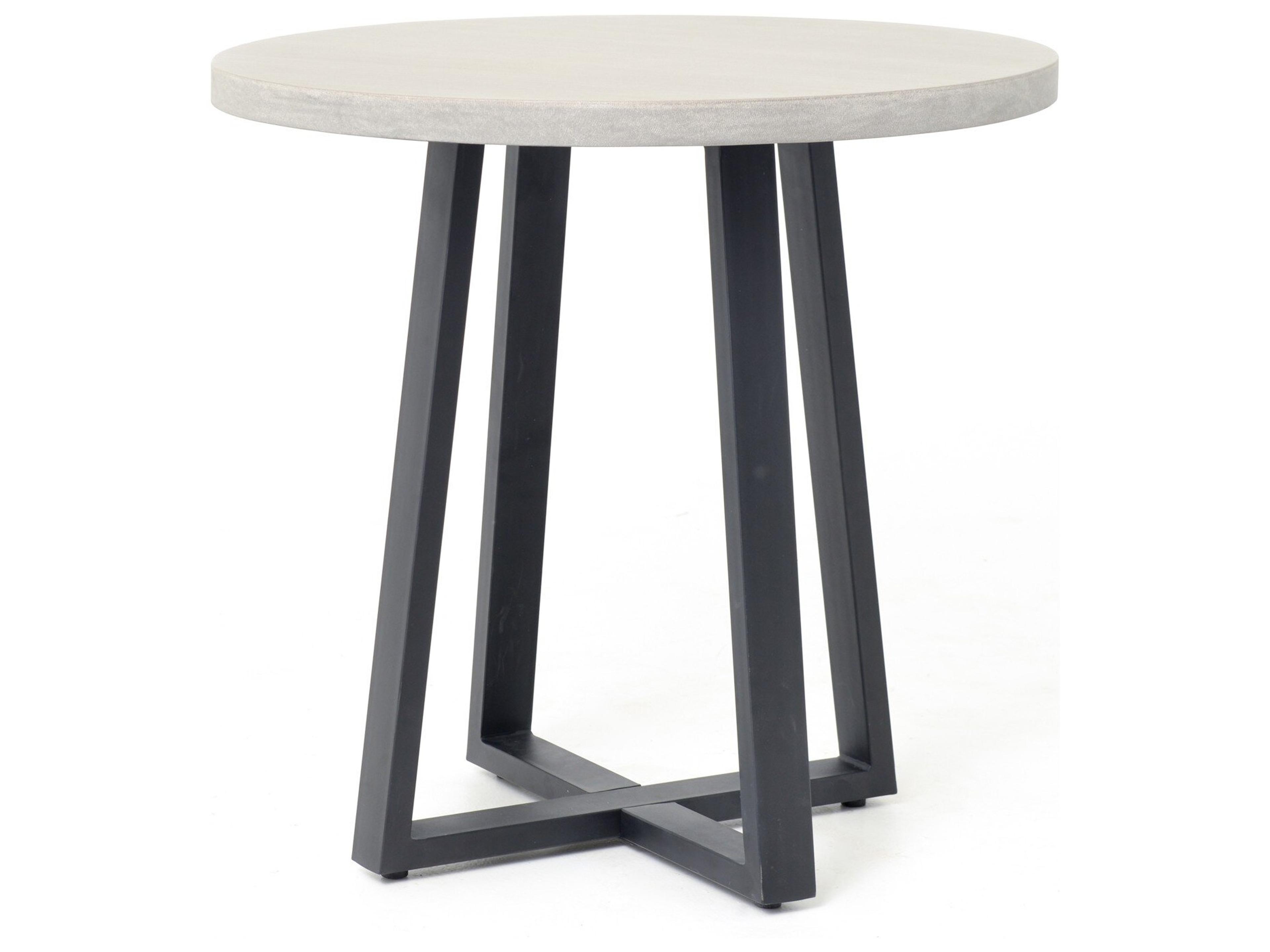 Luxecor Globetrotter Outdoor Light Grey Resin Round Dining Table