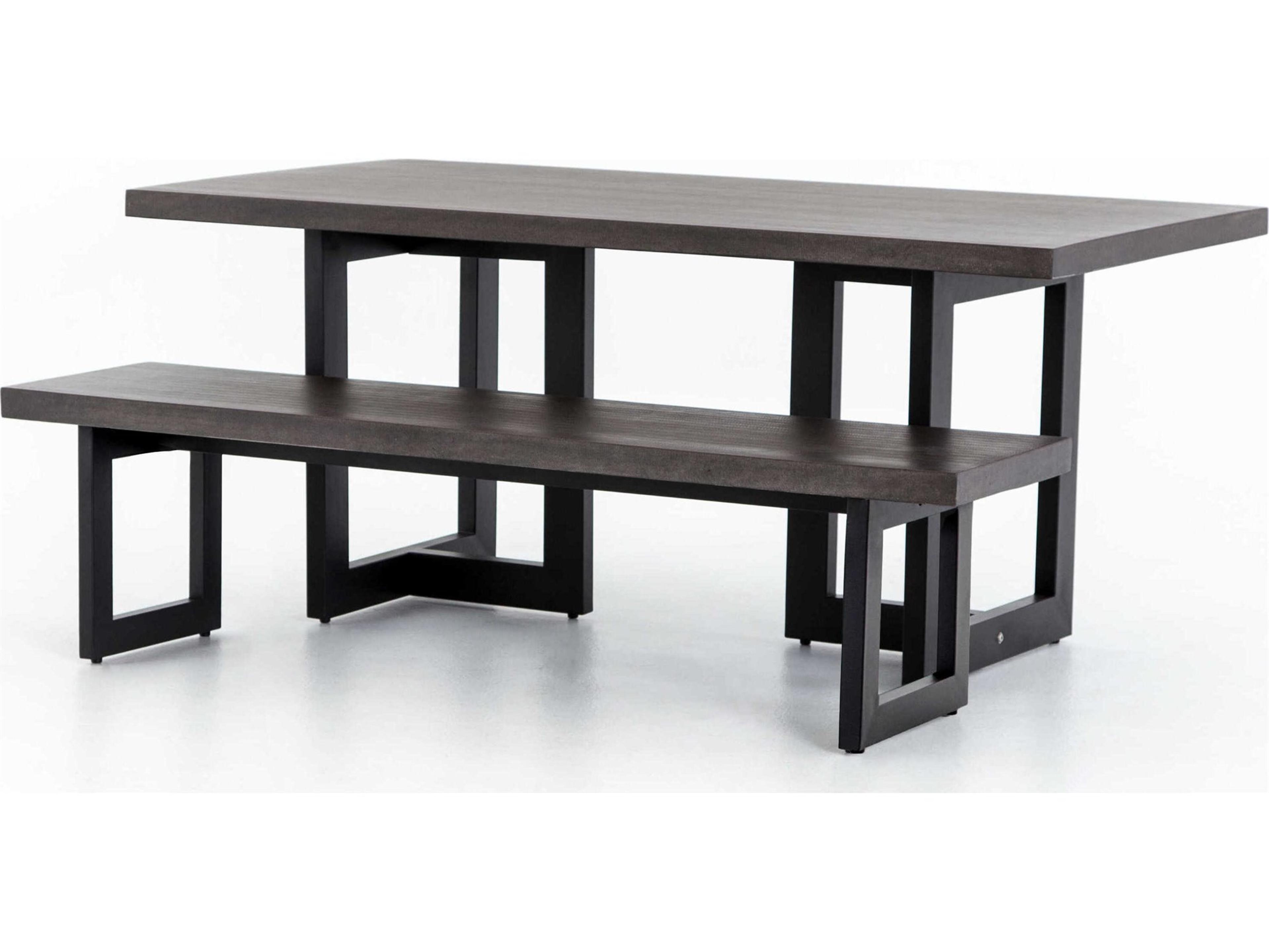 Four Hands Outdoor Constantine Iron Rectangular Dining Set