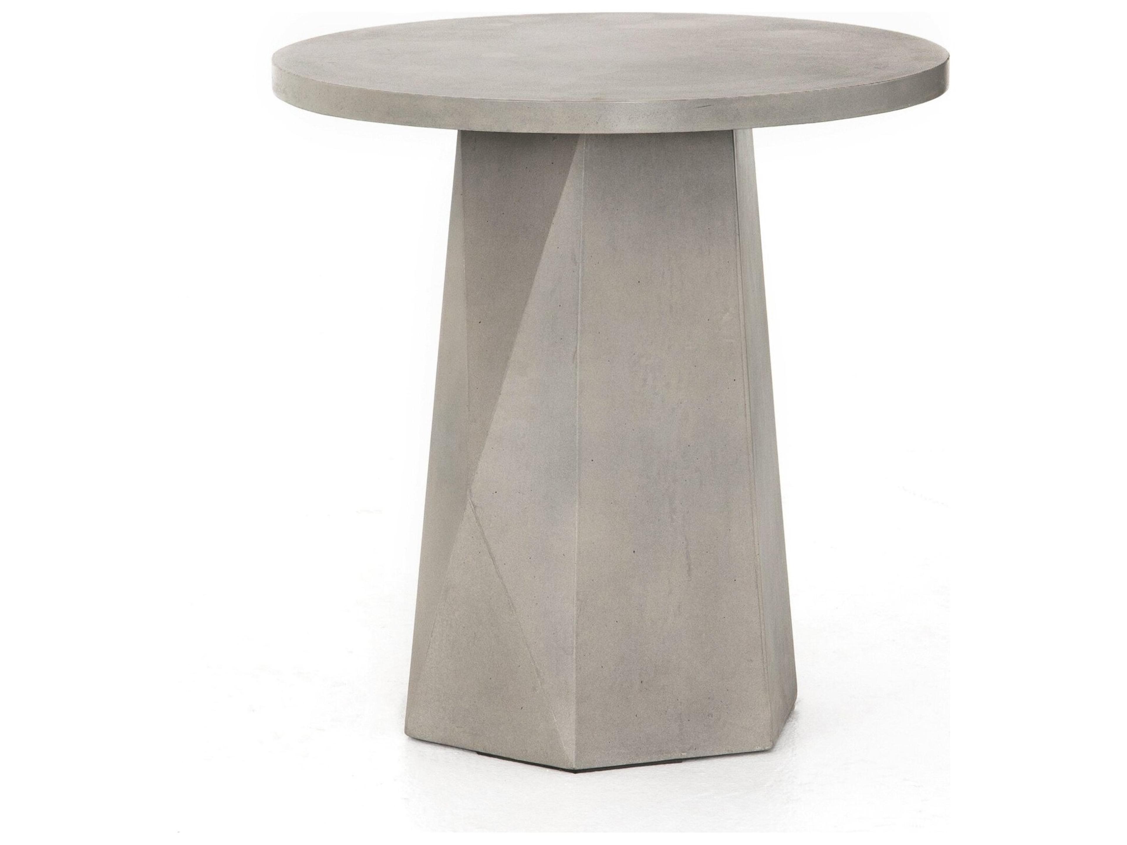 Four Hands Outdoor Thayer Concrete Round End Table
