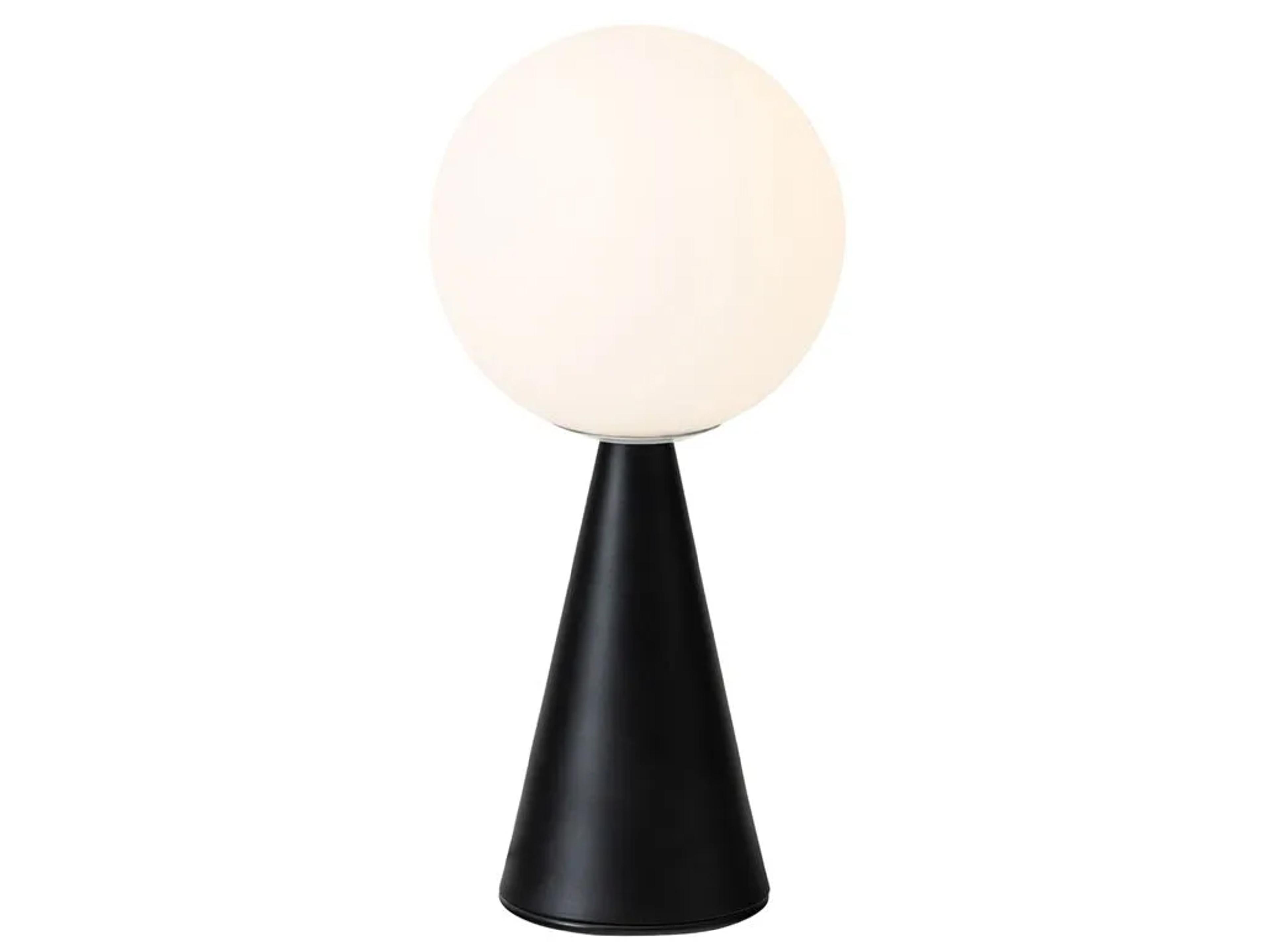 Fontana Arte Bilia Black Glass LED Table Lamp
