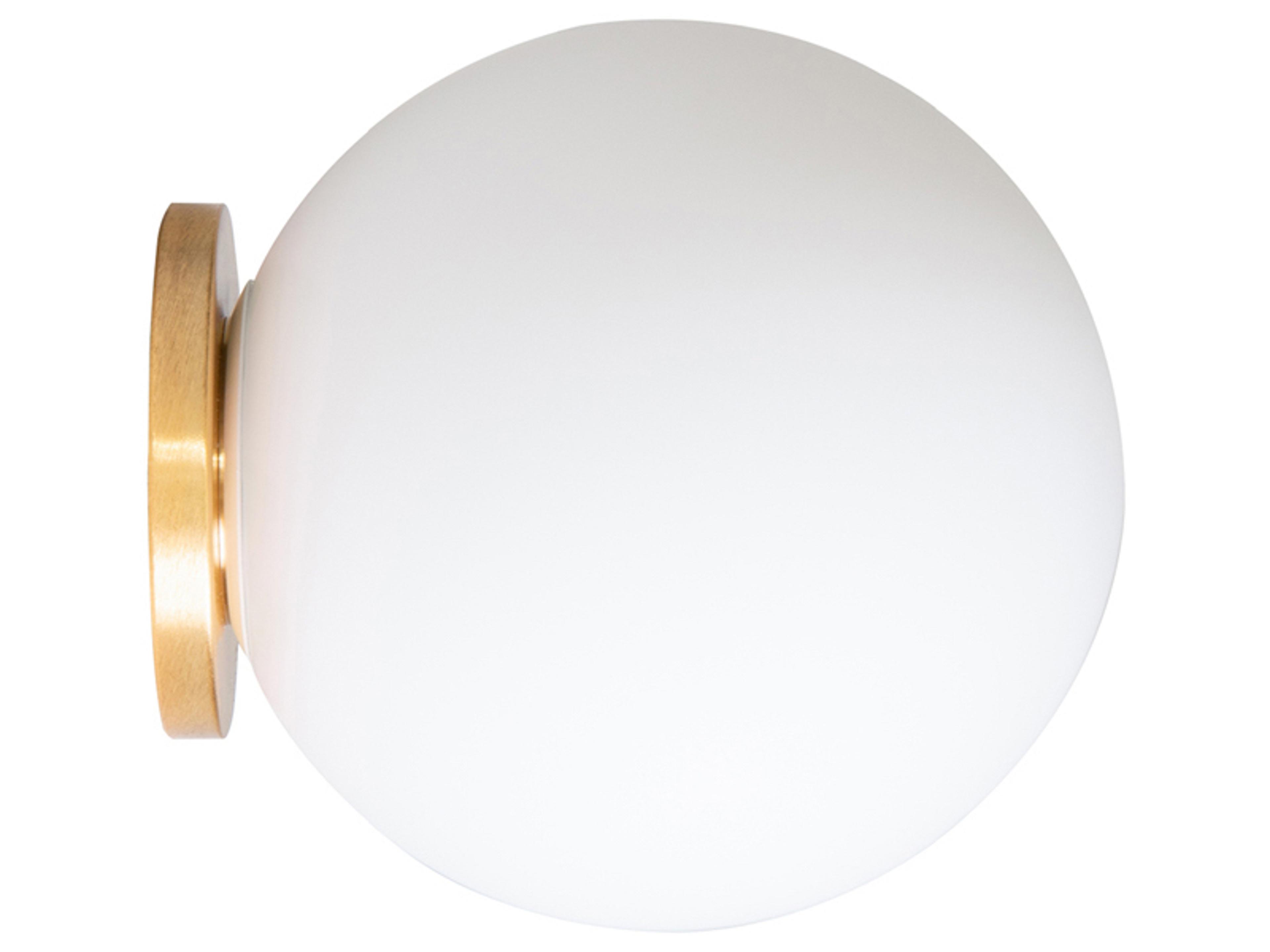 Fontana Arte Pallina 1-Light Brass Glass LED Wall Sconce