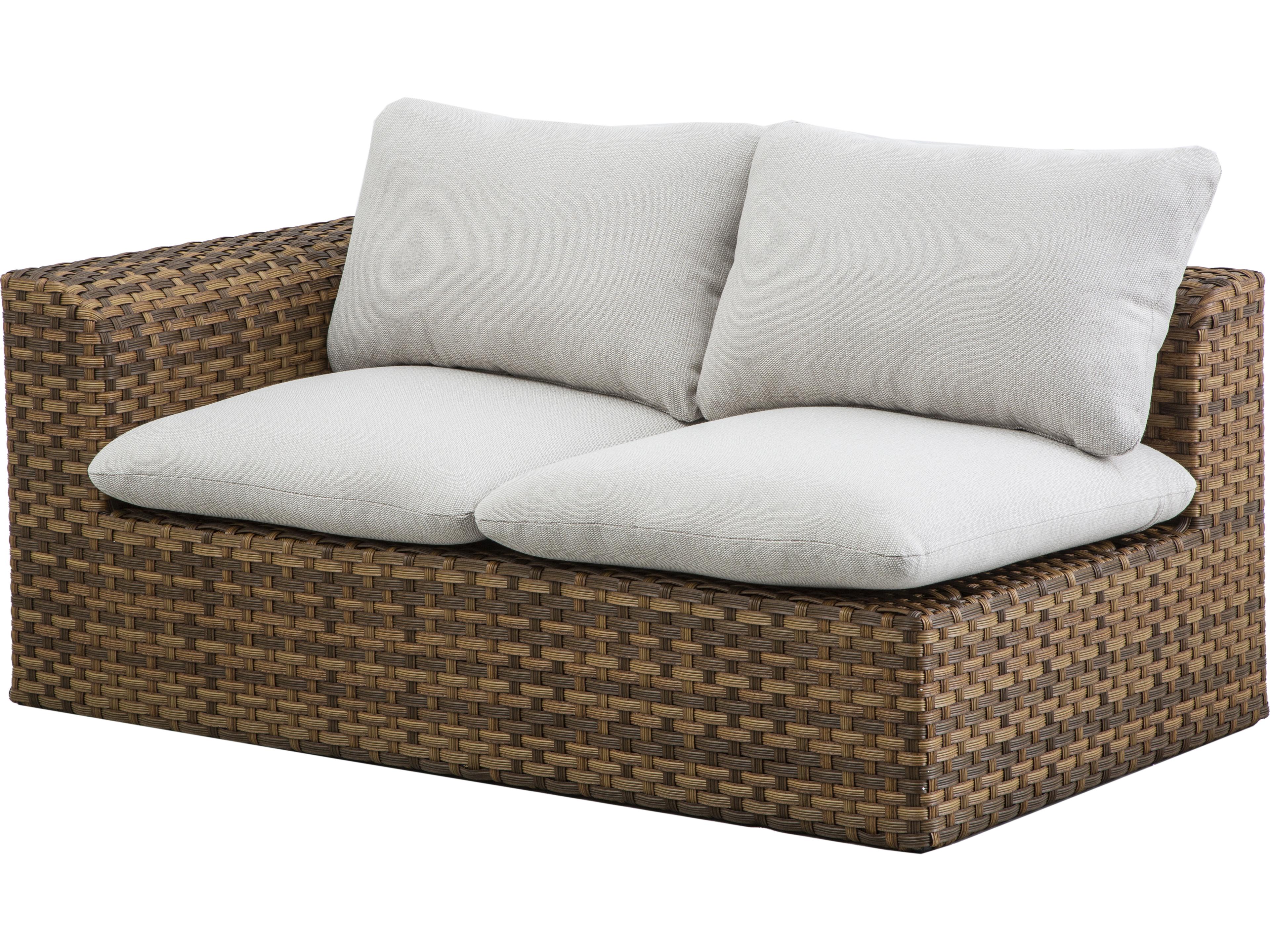 Drew and Jonathan Home Skyline Wicker Left / Right Arm Loveseat