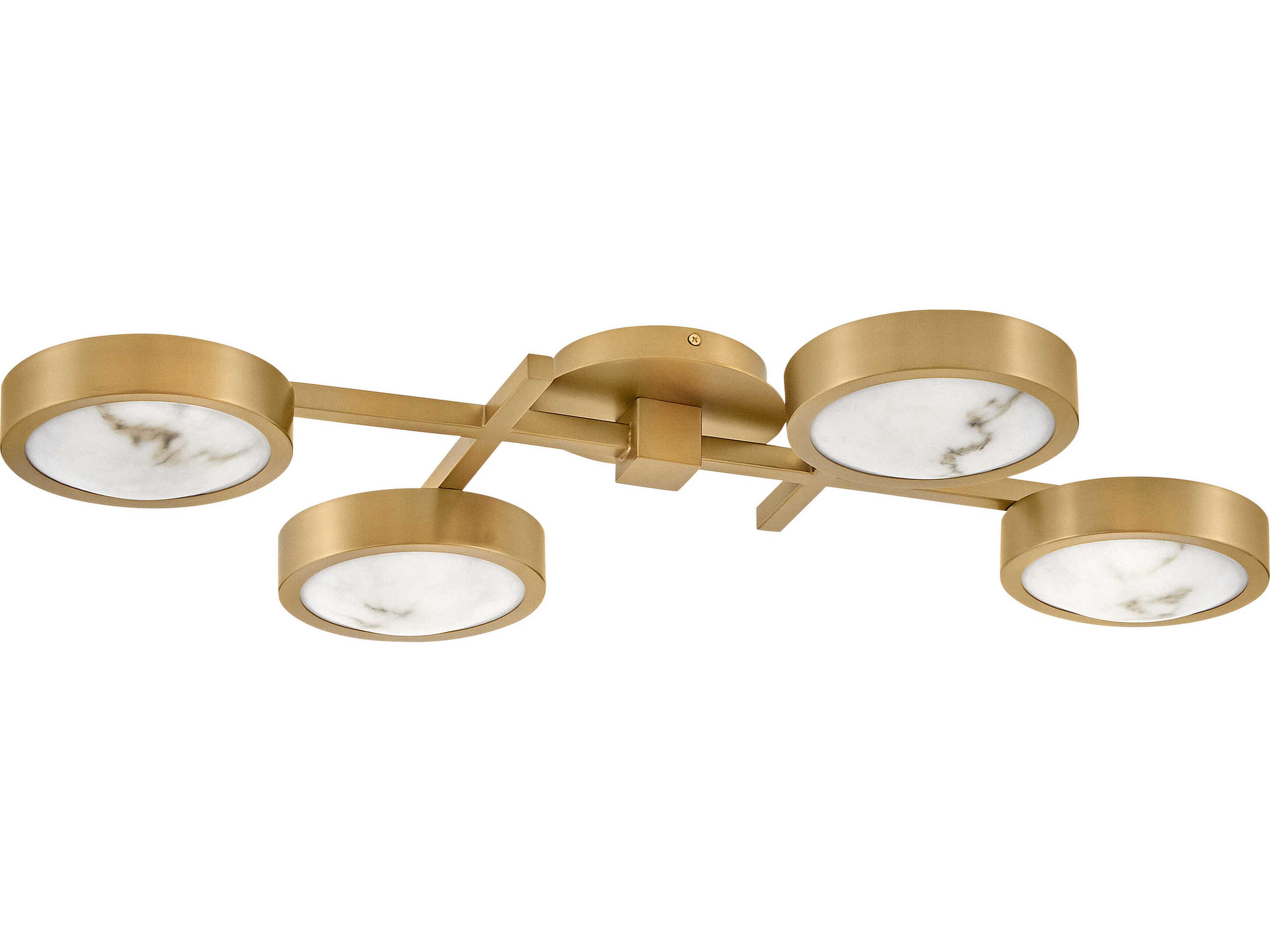 Fredrick Ramond Cava Lacquered Brass LED Flush Mount
