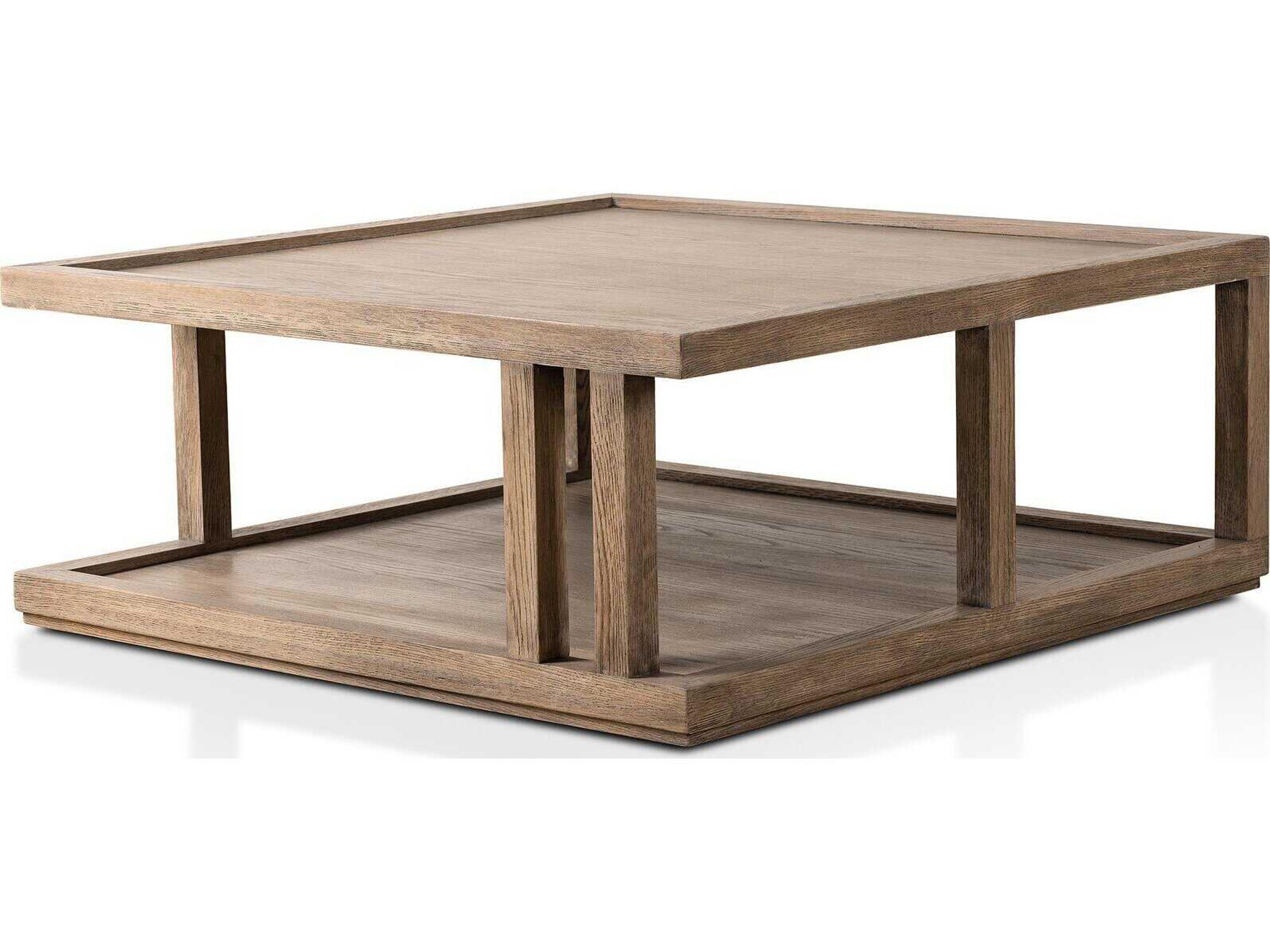 Four Hands Irondale Charley Warm Natural Oak Coffee Table