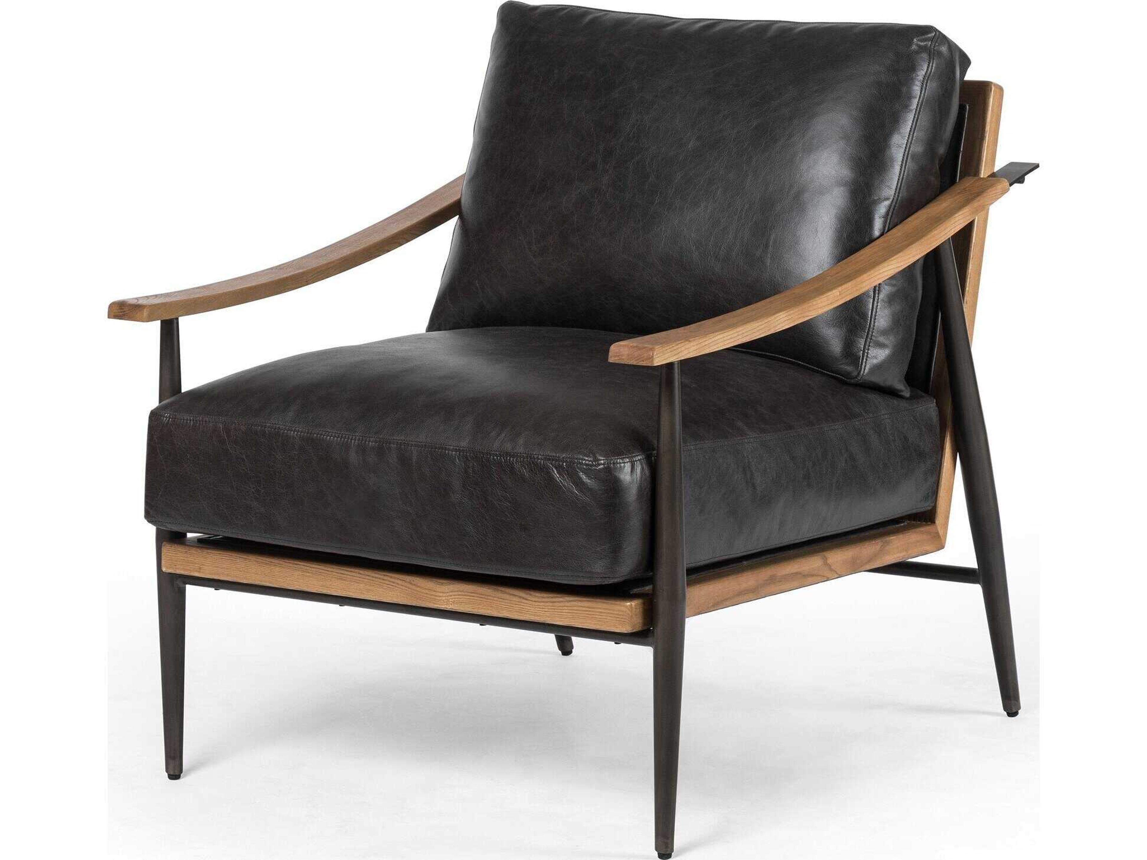 Four Hands Westgate Kennedy Black Fabric Accent Chair