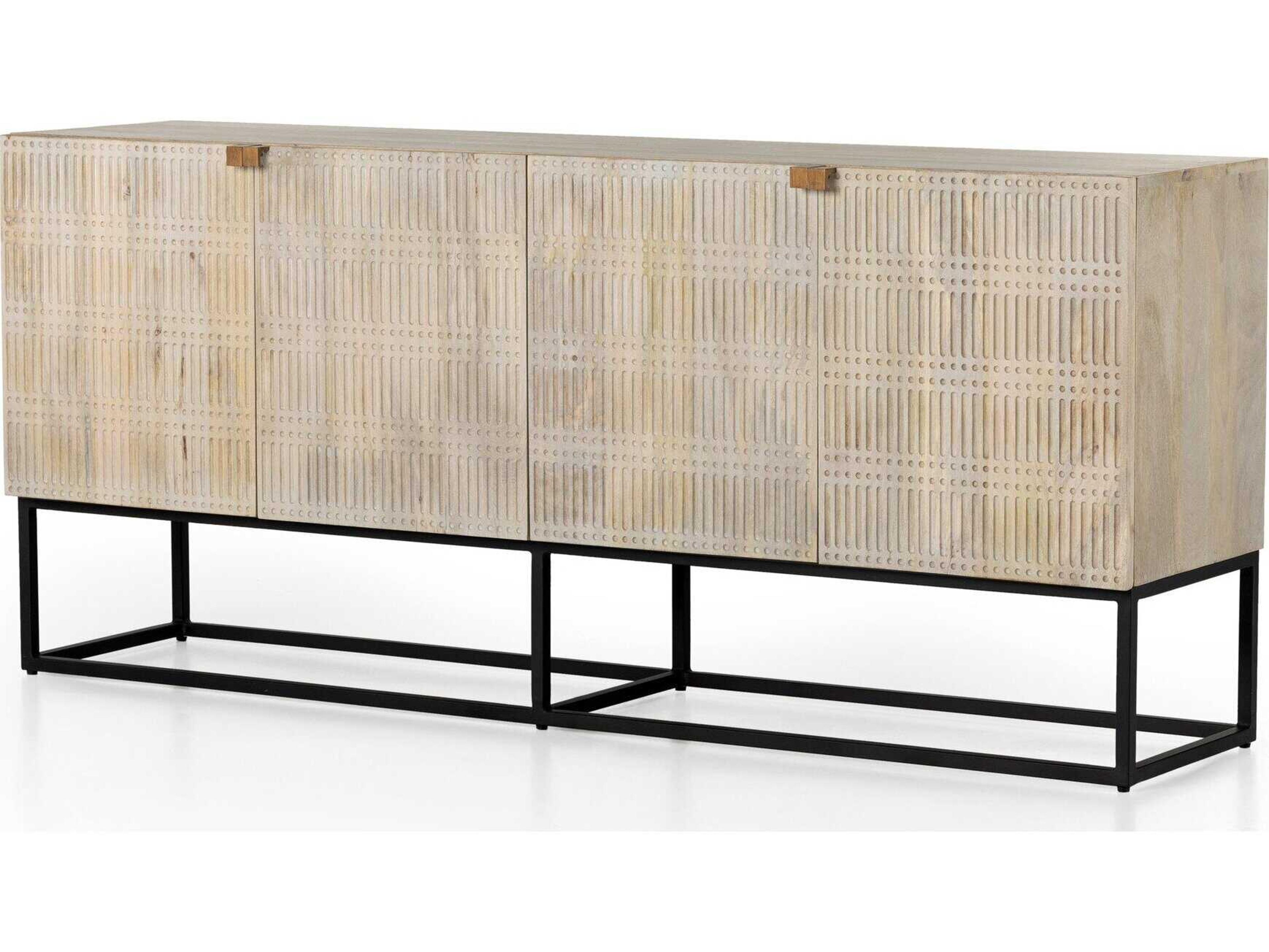 Four Hands Aiden Kelby Gunmetal Mango Wood Sideboard
