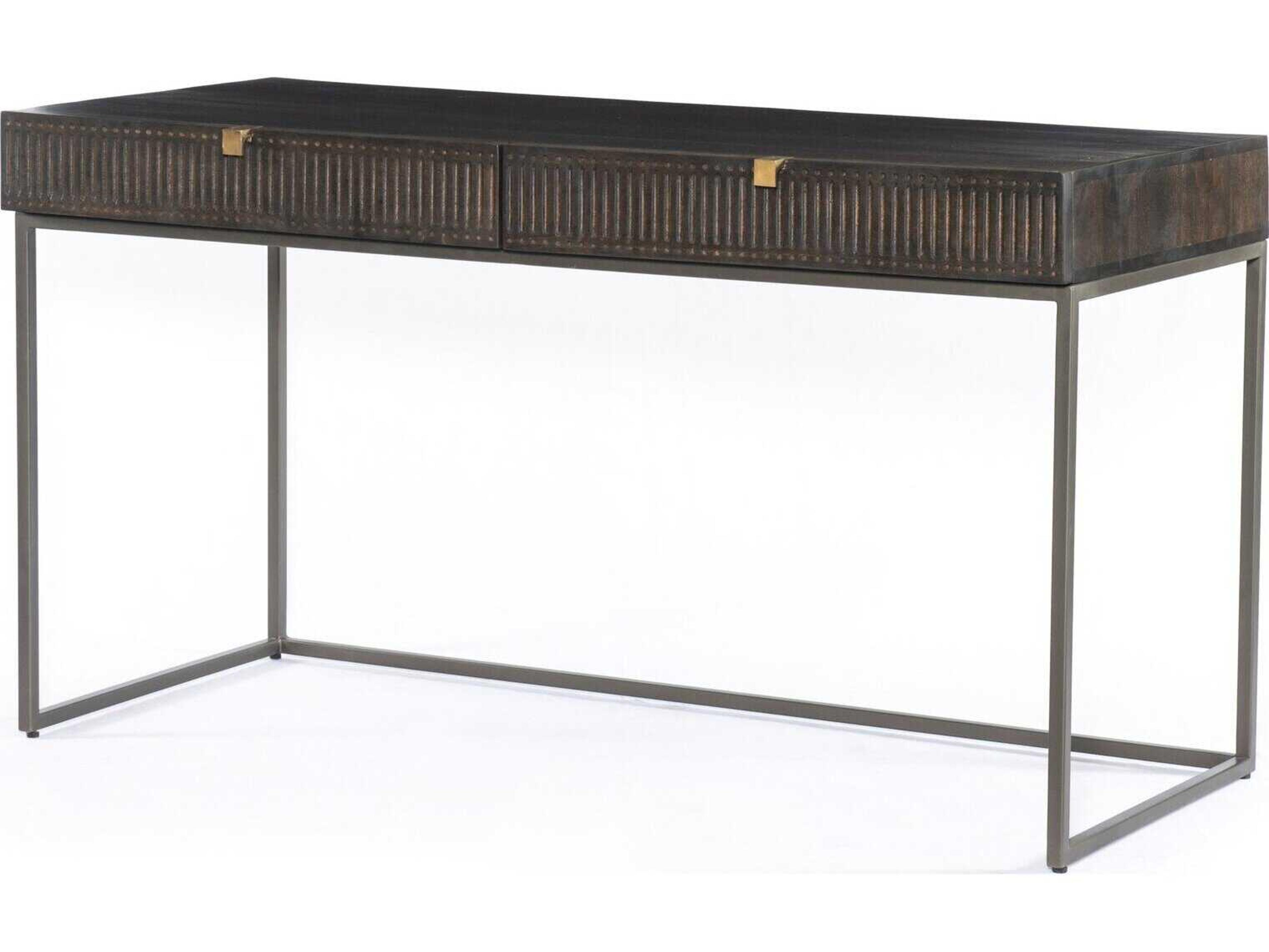 Four Hands Aiden Kelby Brown Mango Wood Writing Desk
