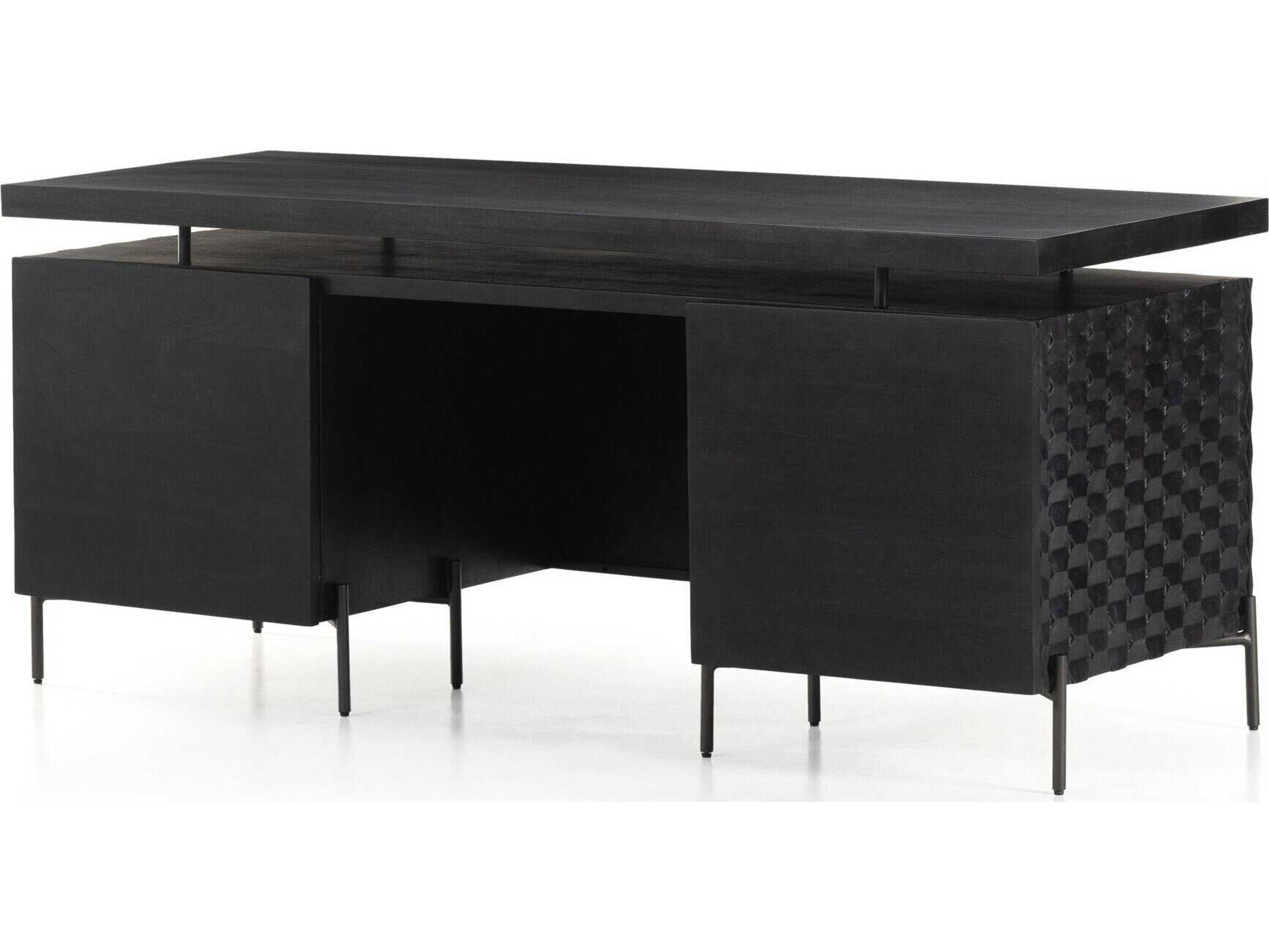 Four Hands Fallon Raffael Gunmetal Mango Wood Desk