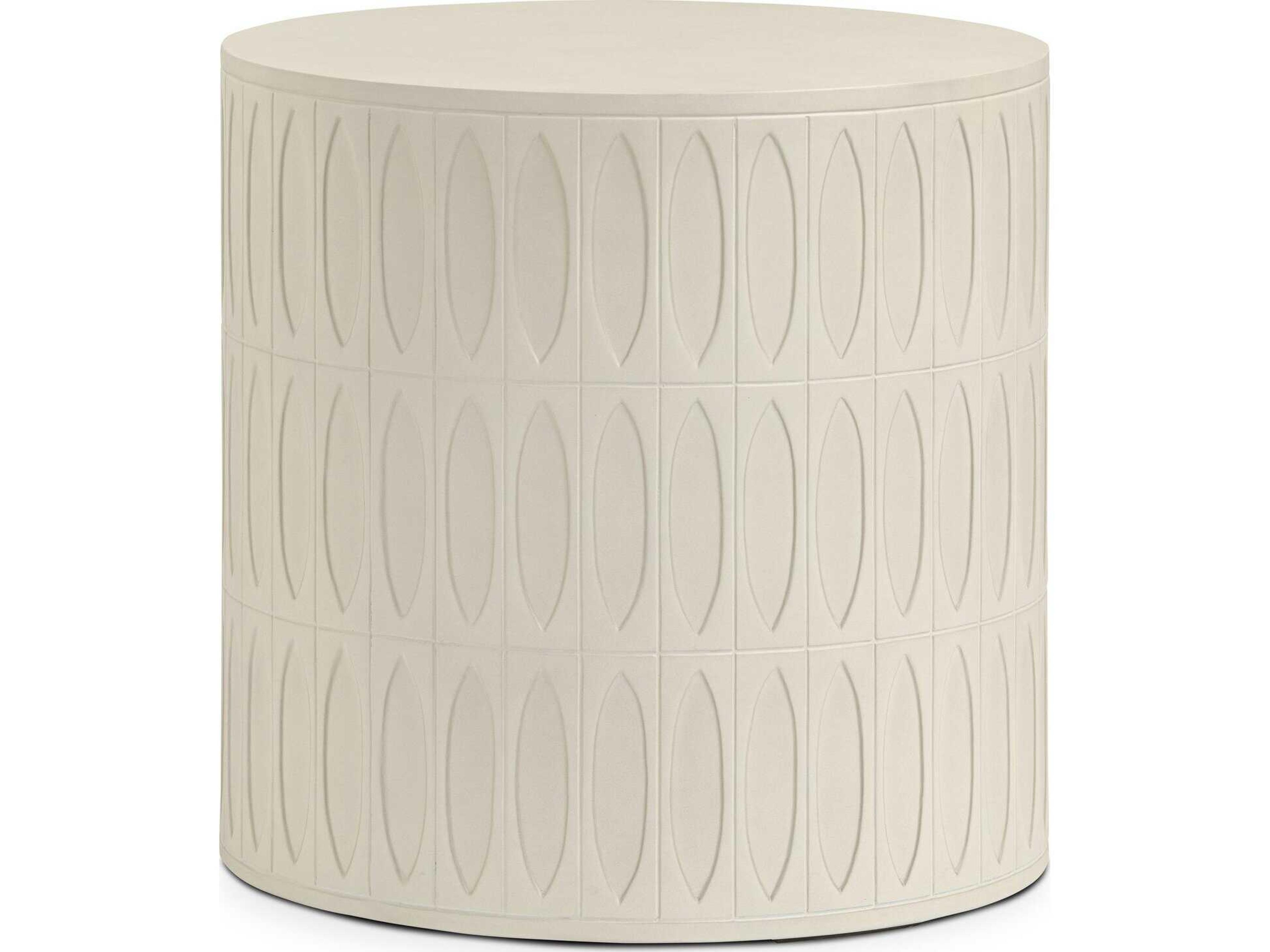 Four Hands Thayer Colorado White Concrete End Table