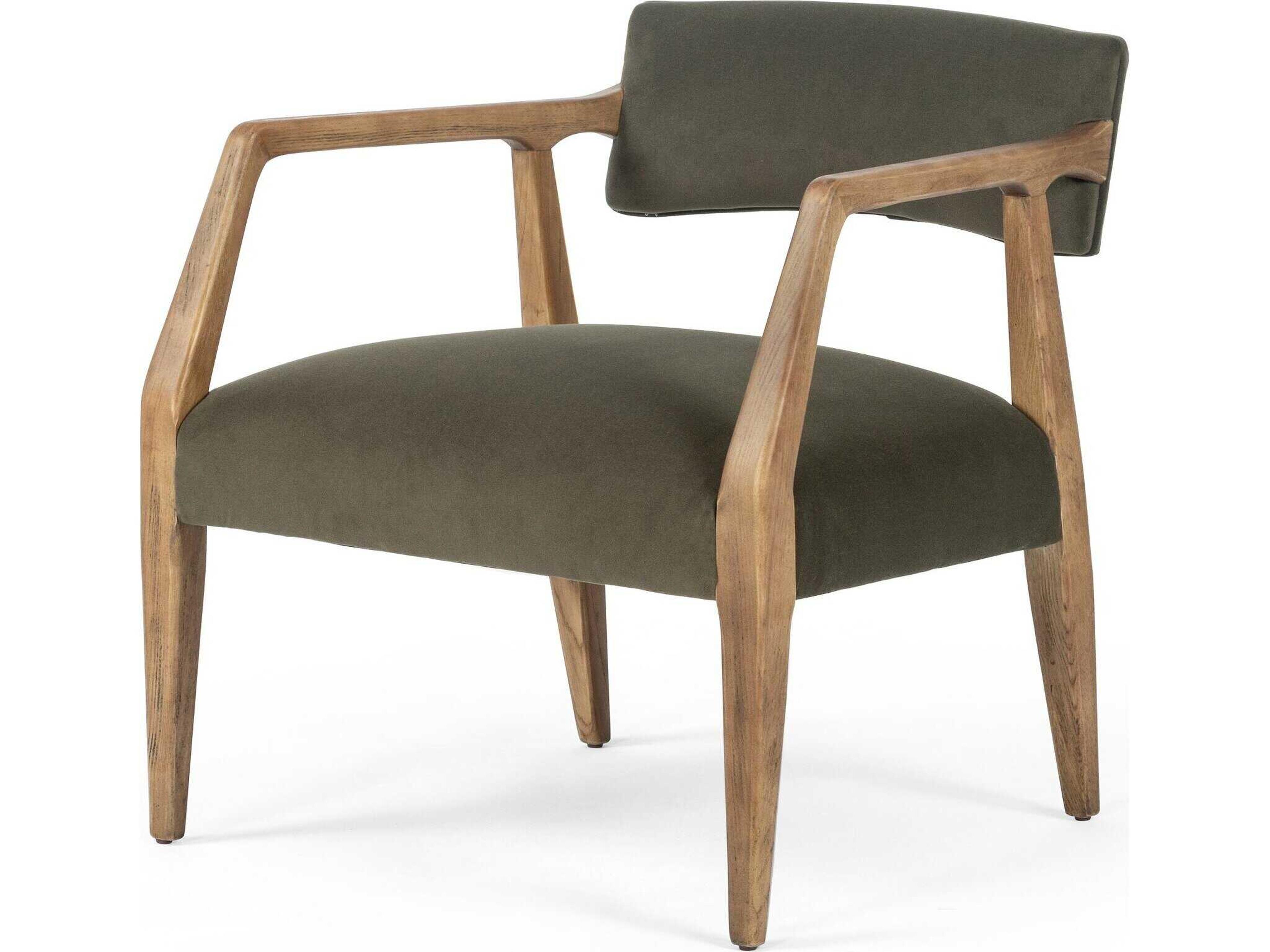 Four Hands Abbott Tyler Modern Velvet Loden  Armchair