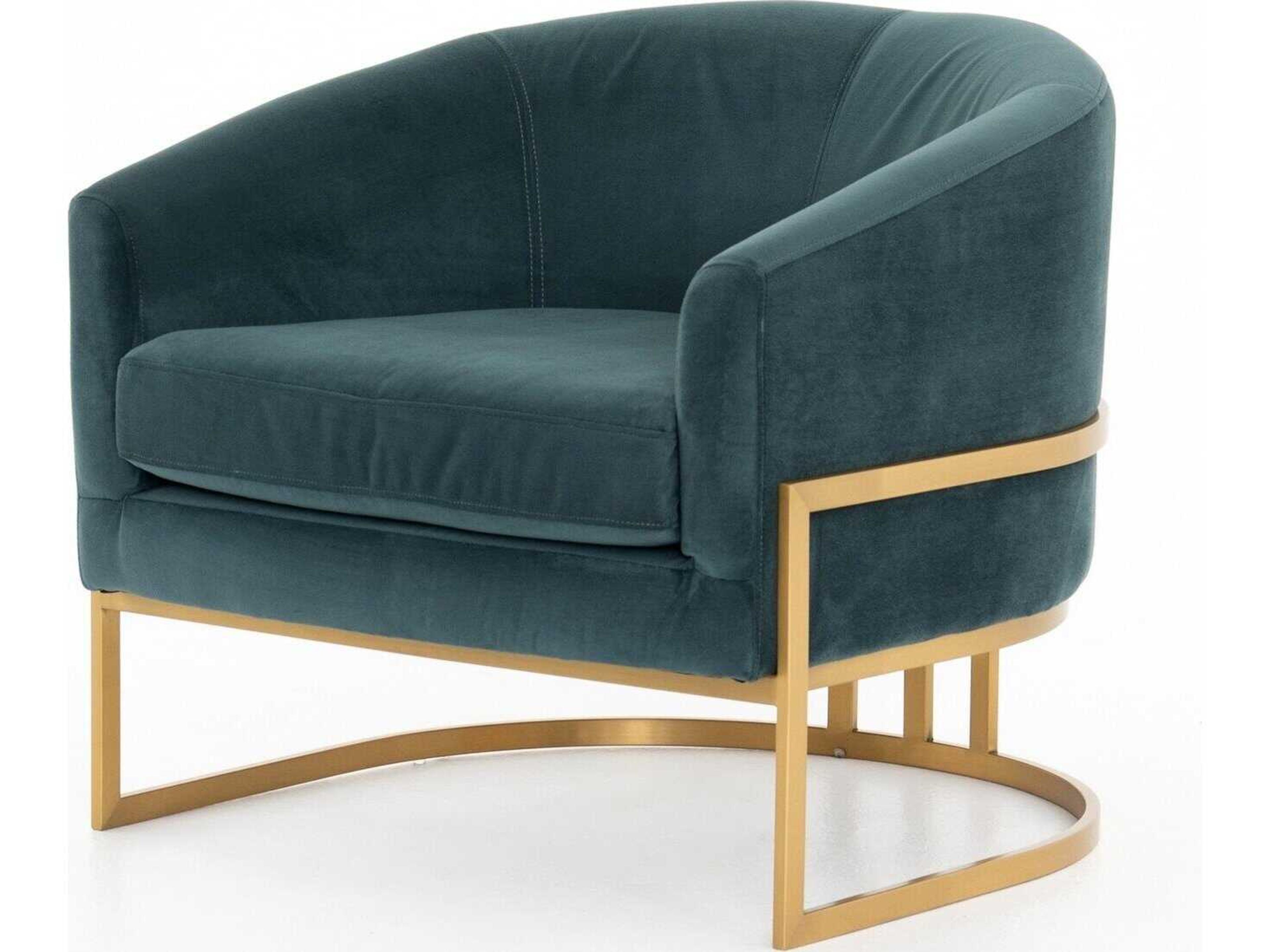 Four Hands Ashford Corbin Blue Fabric Accent Chair