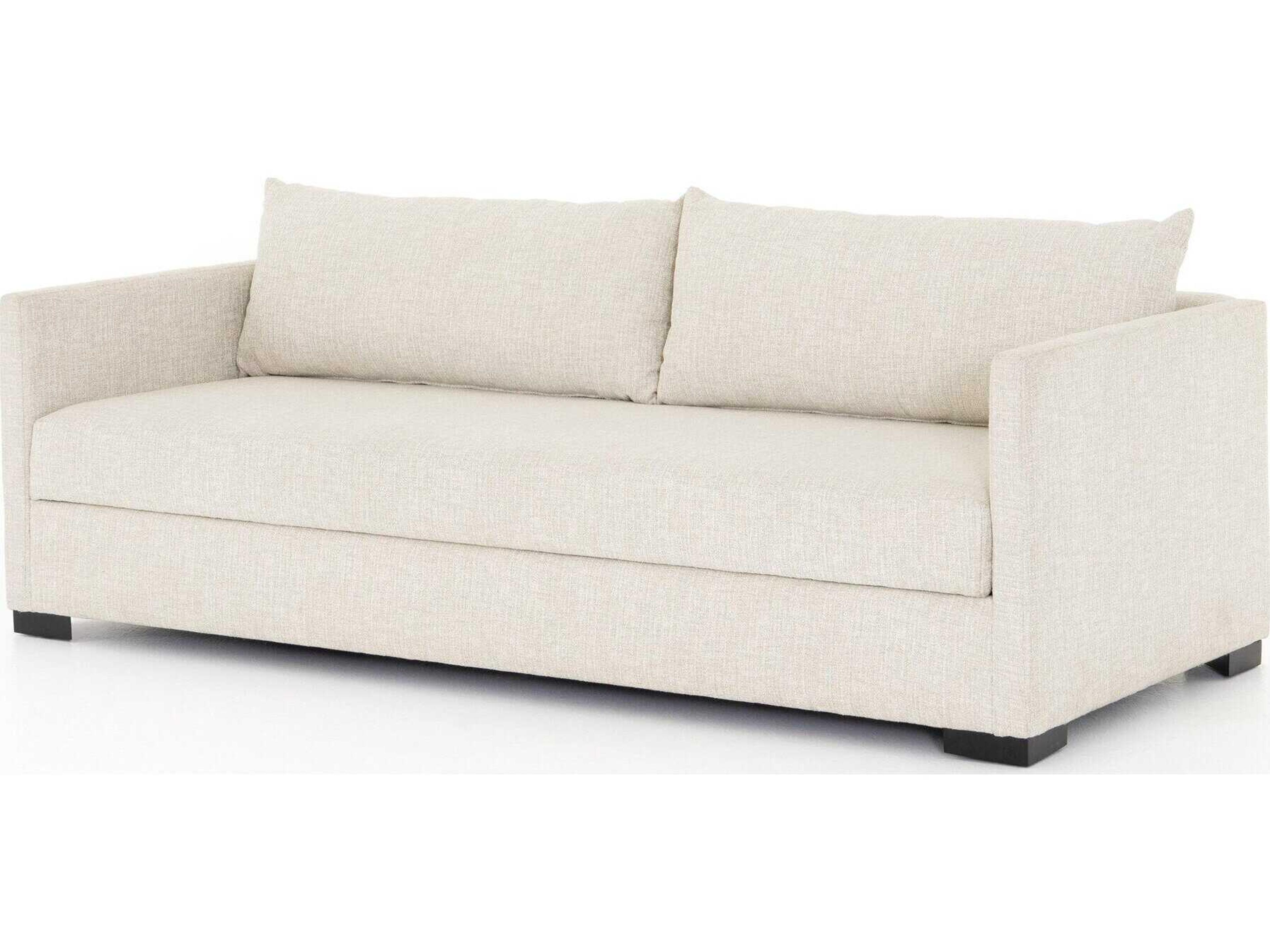 Four Hands Atelier Wickham Alameda Snow Espresso Cream Upholstered Sofa Bed