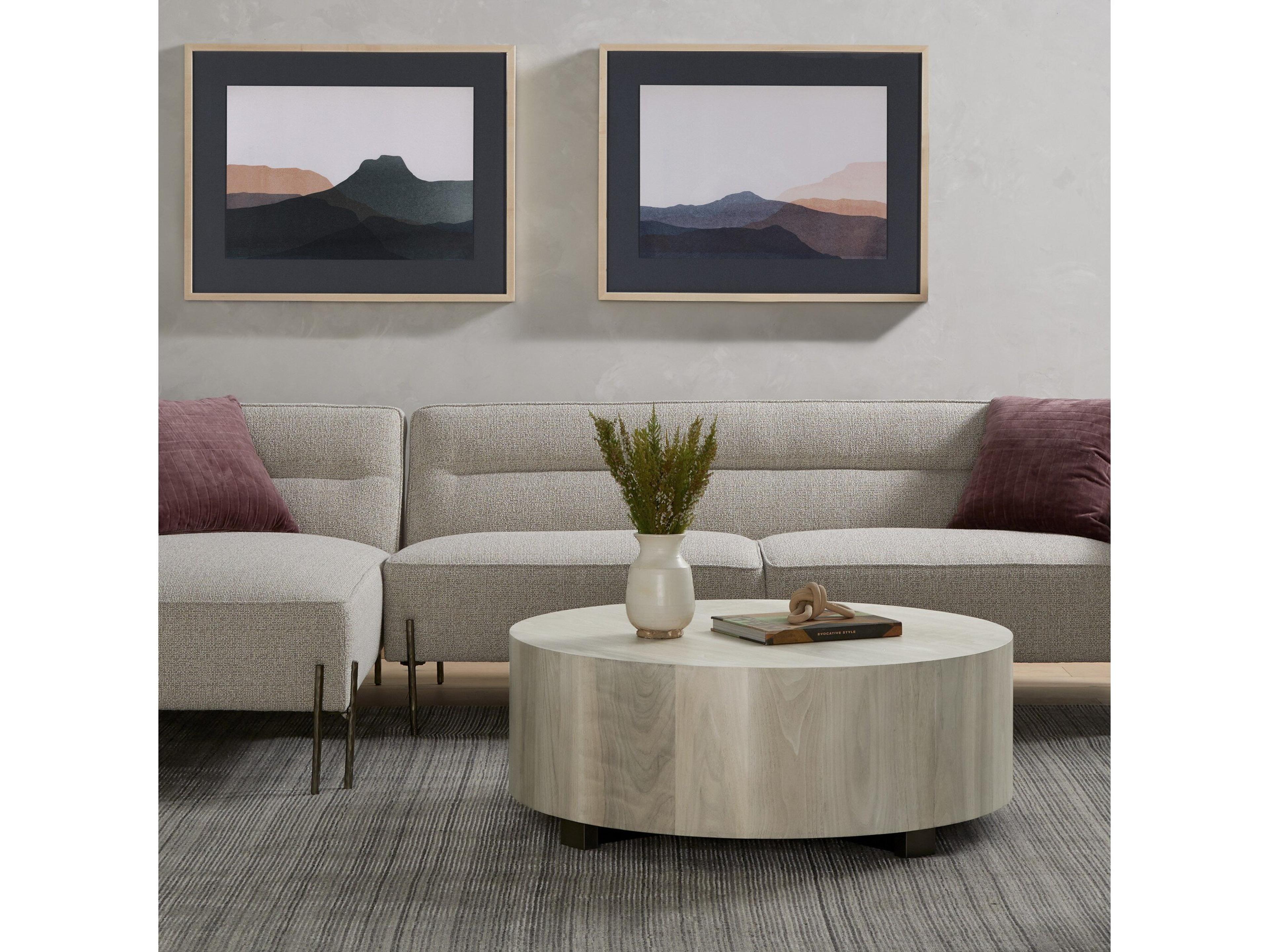 Four Hands Wesson Hudson Ashen Walnut Coffee Table