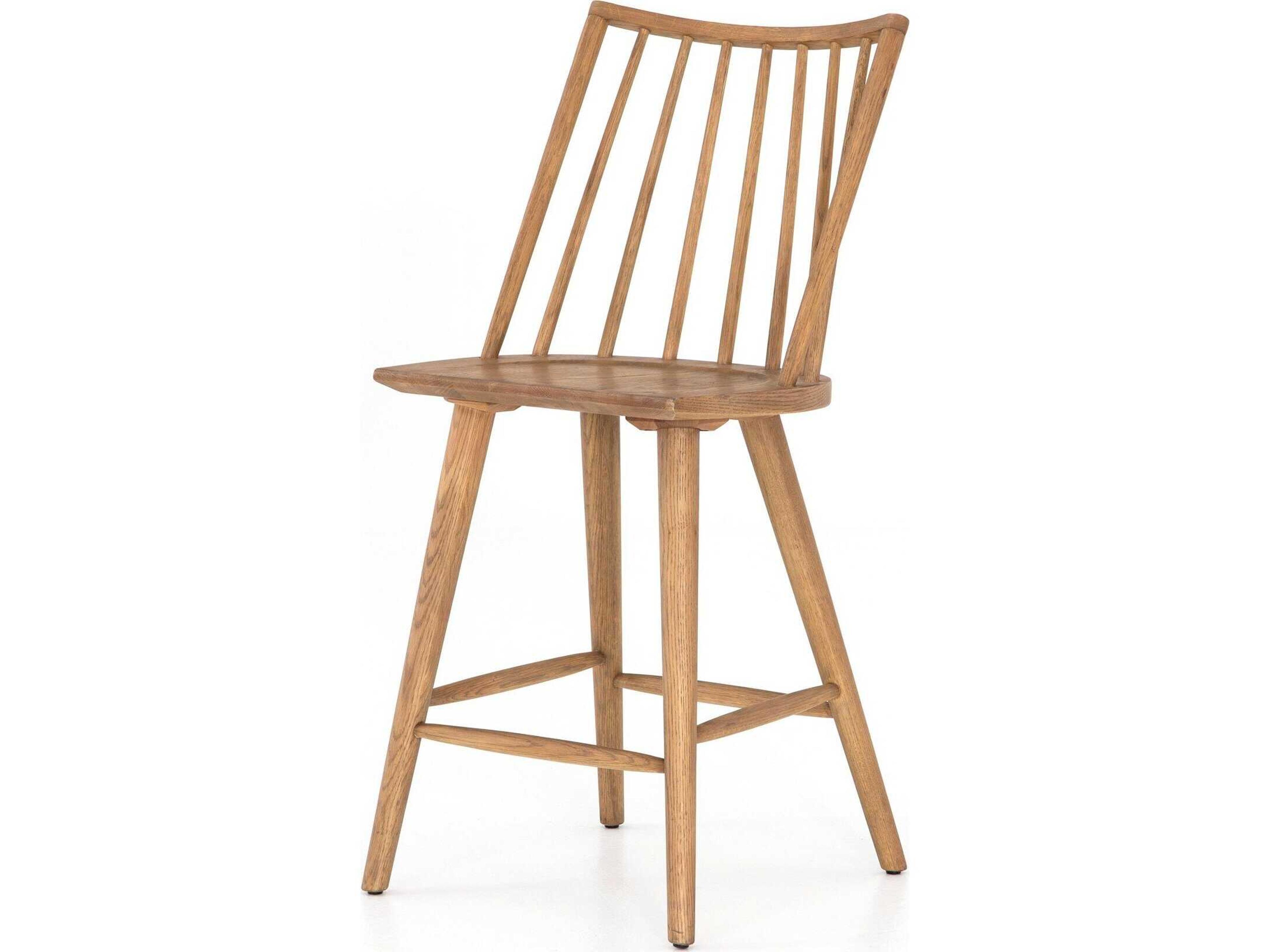 Belfast Lewis Windsor Oak Wood Sandy None Counter Stool