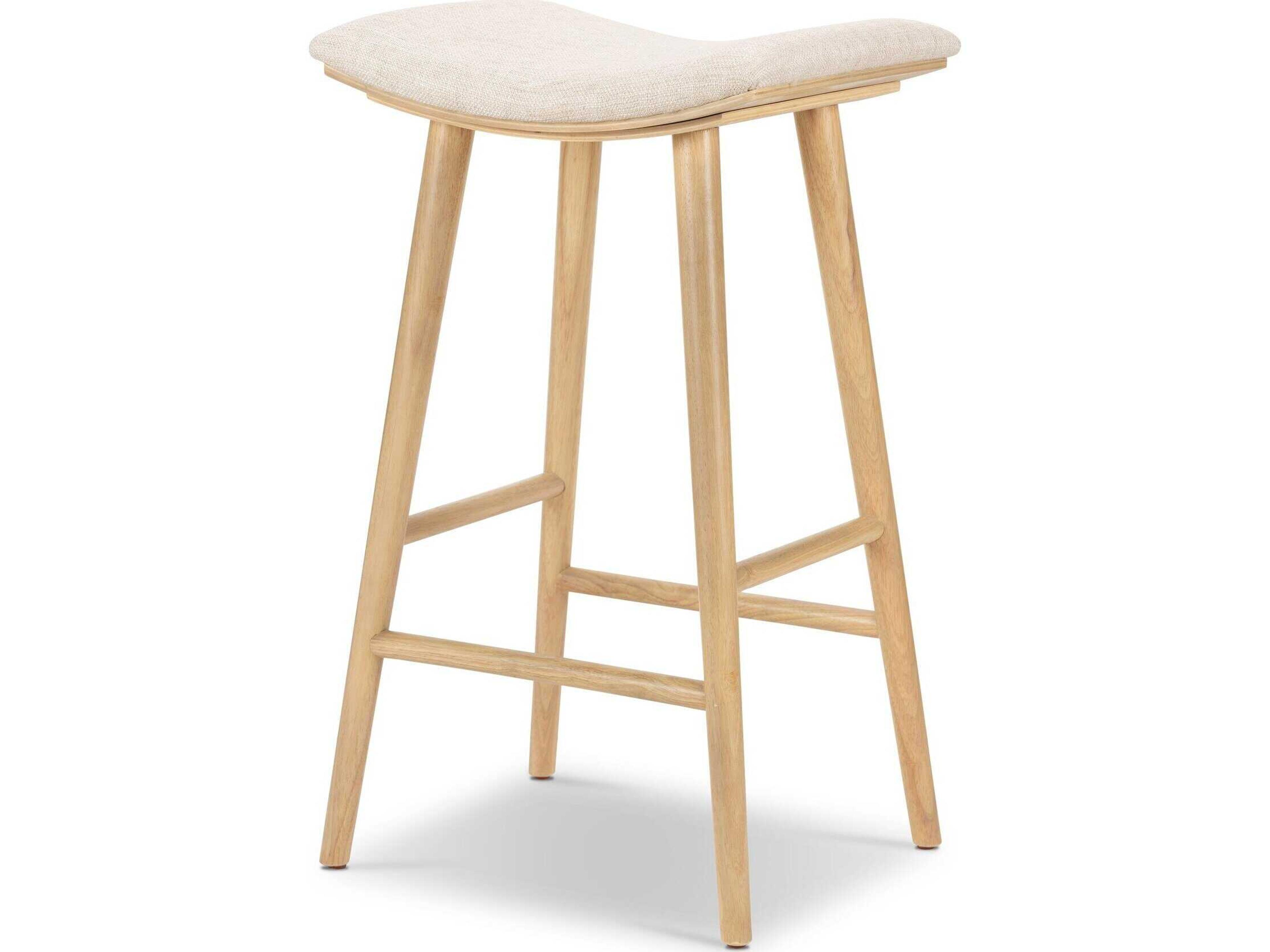 Four Hands Wallis Union Essence Natural Upholstered Bar Stool