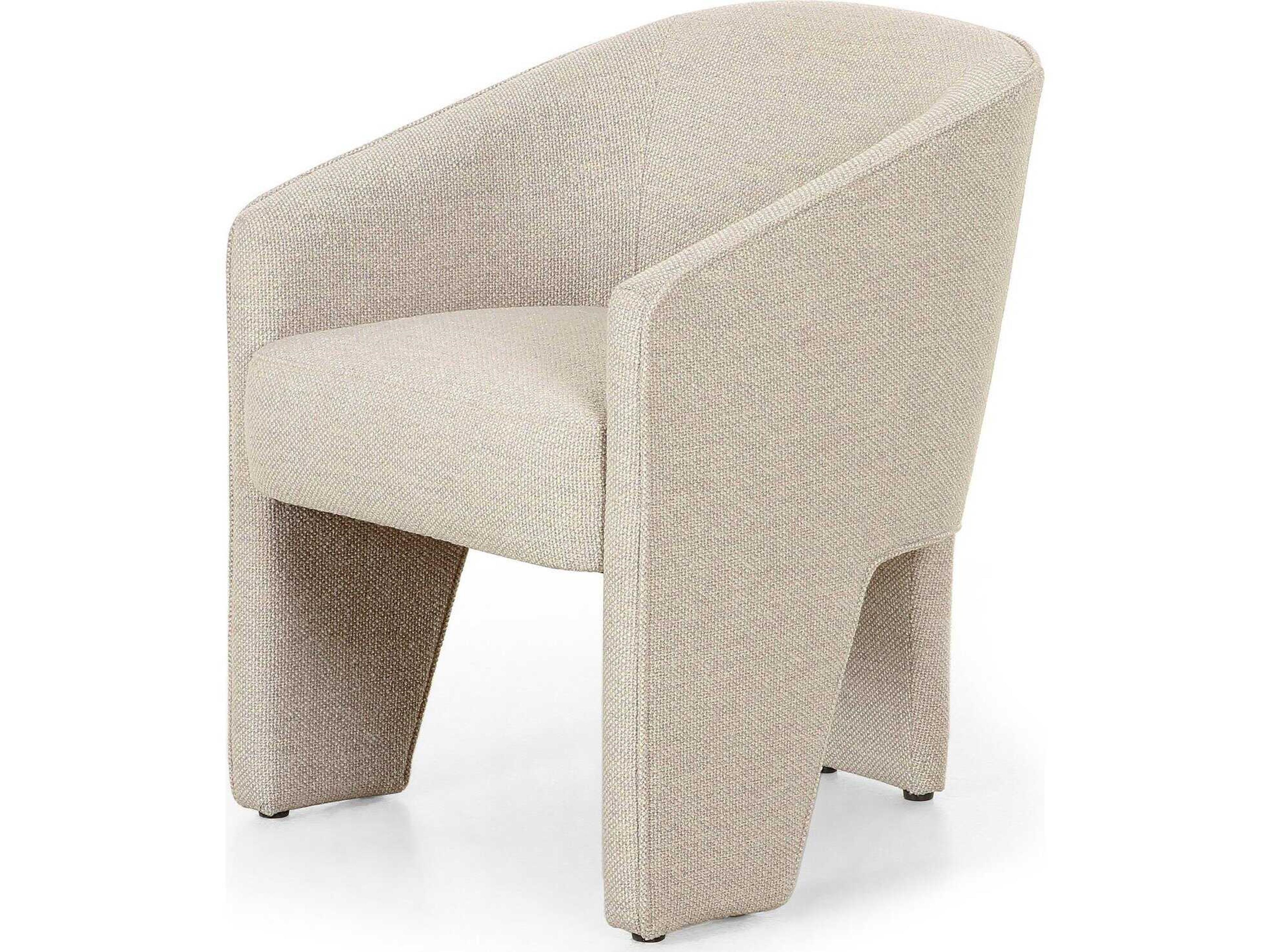 Four Hands Grayson Fae Beige Upholstered Arm Dining Chair