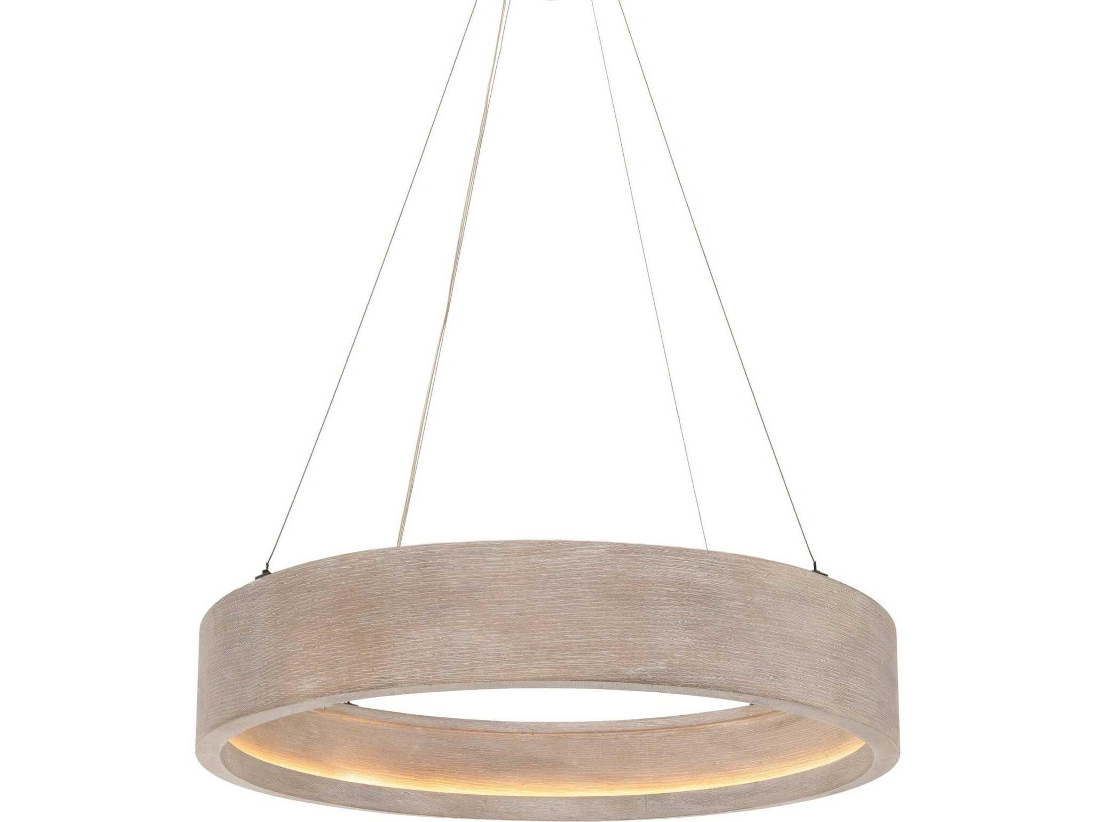 Four Hands Stockton Baum Brushed Oak Rubbed Down Bronze Round Pendant