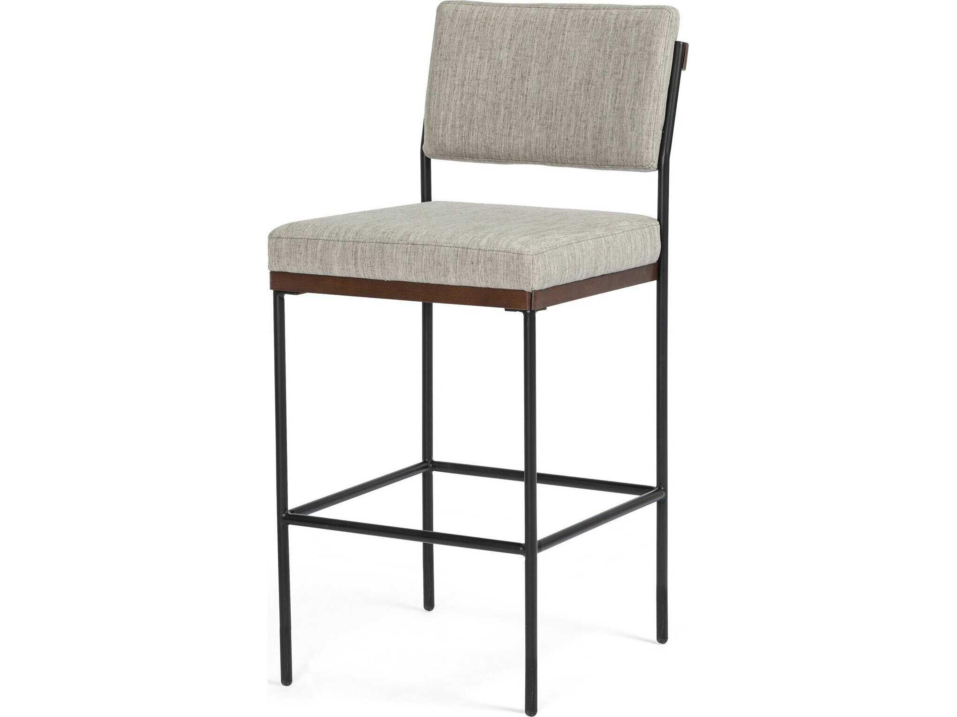 Four Hands Ashford Benton Savile Flannel Bar Stool