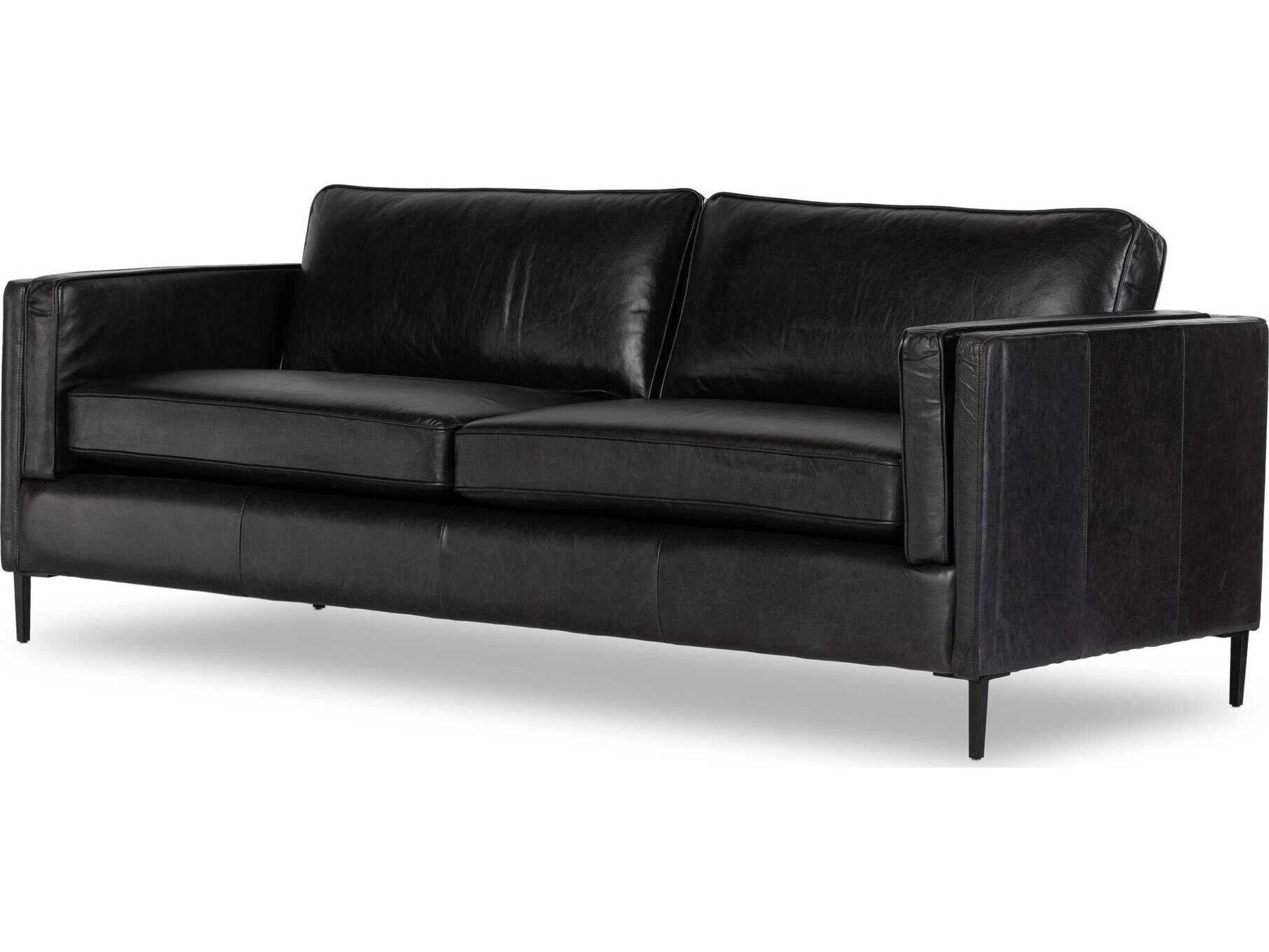 Four Hands Norwood Emery Sonoma Black Upholstered Sofa