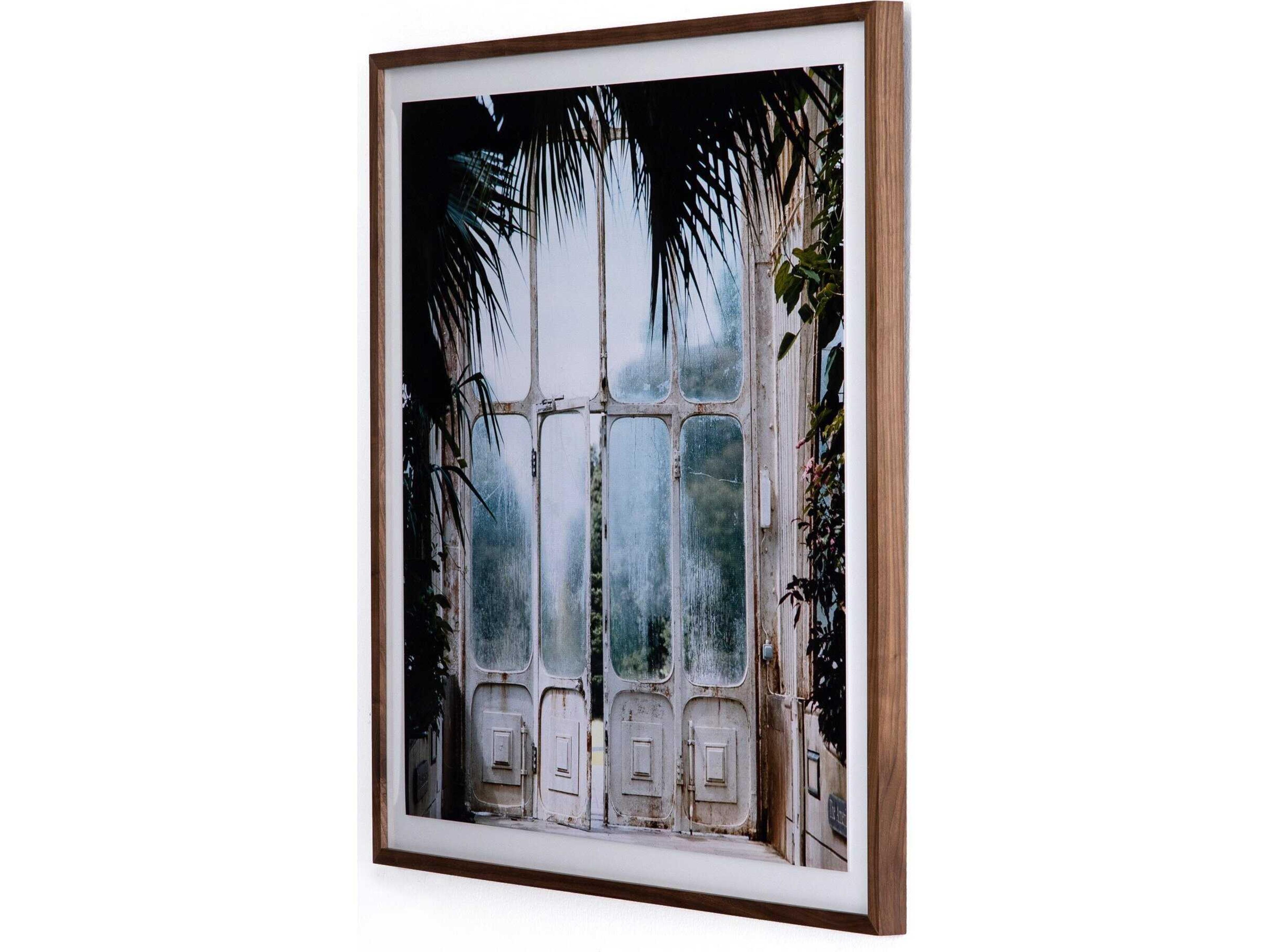 Art Studio Greenhouse II by Annie Spratt Walnut  Canvas Wall Art