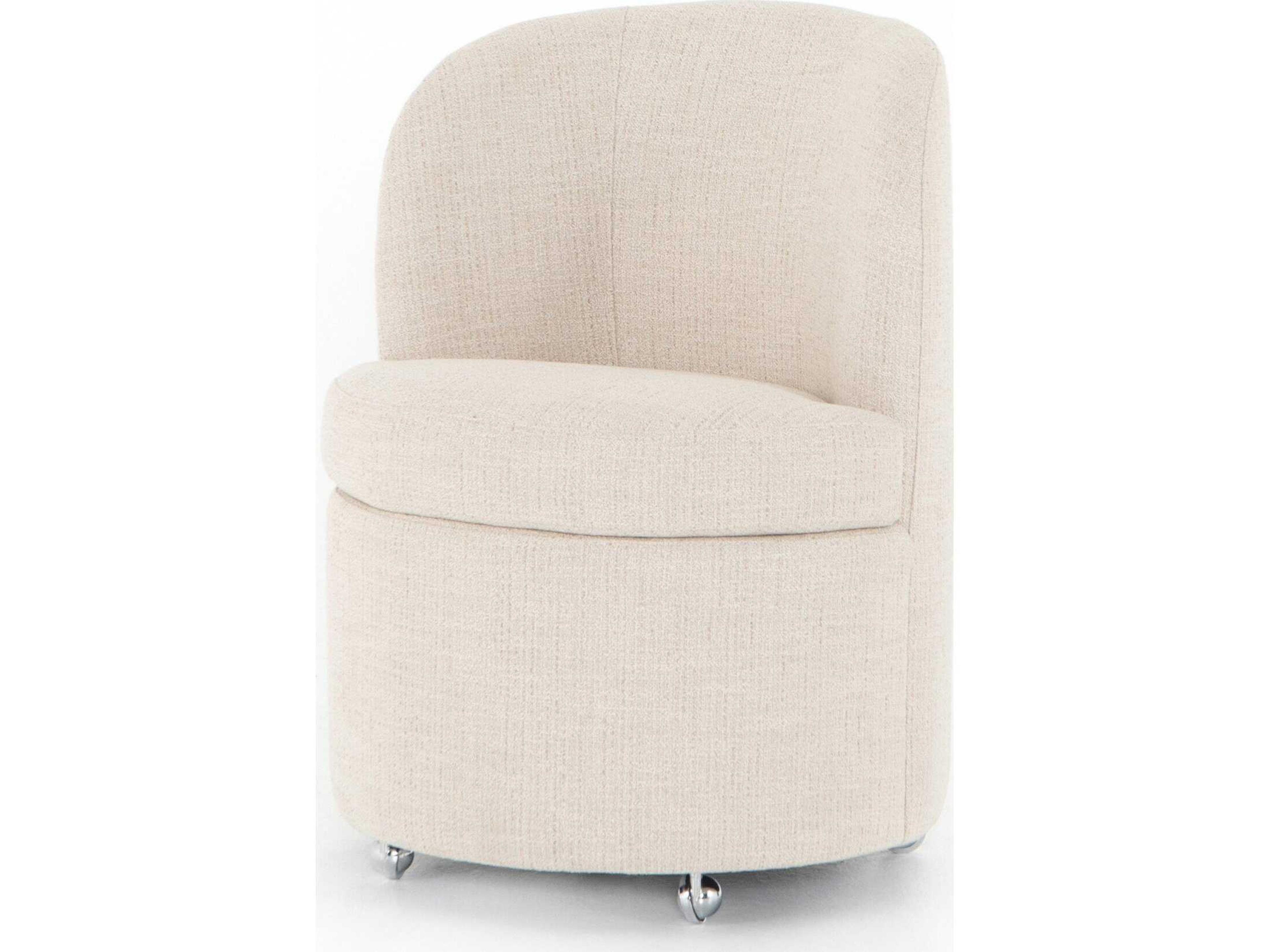 Four Hands Grayson Gloria White Upholstered Side Dining Chair