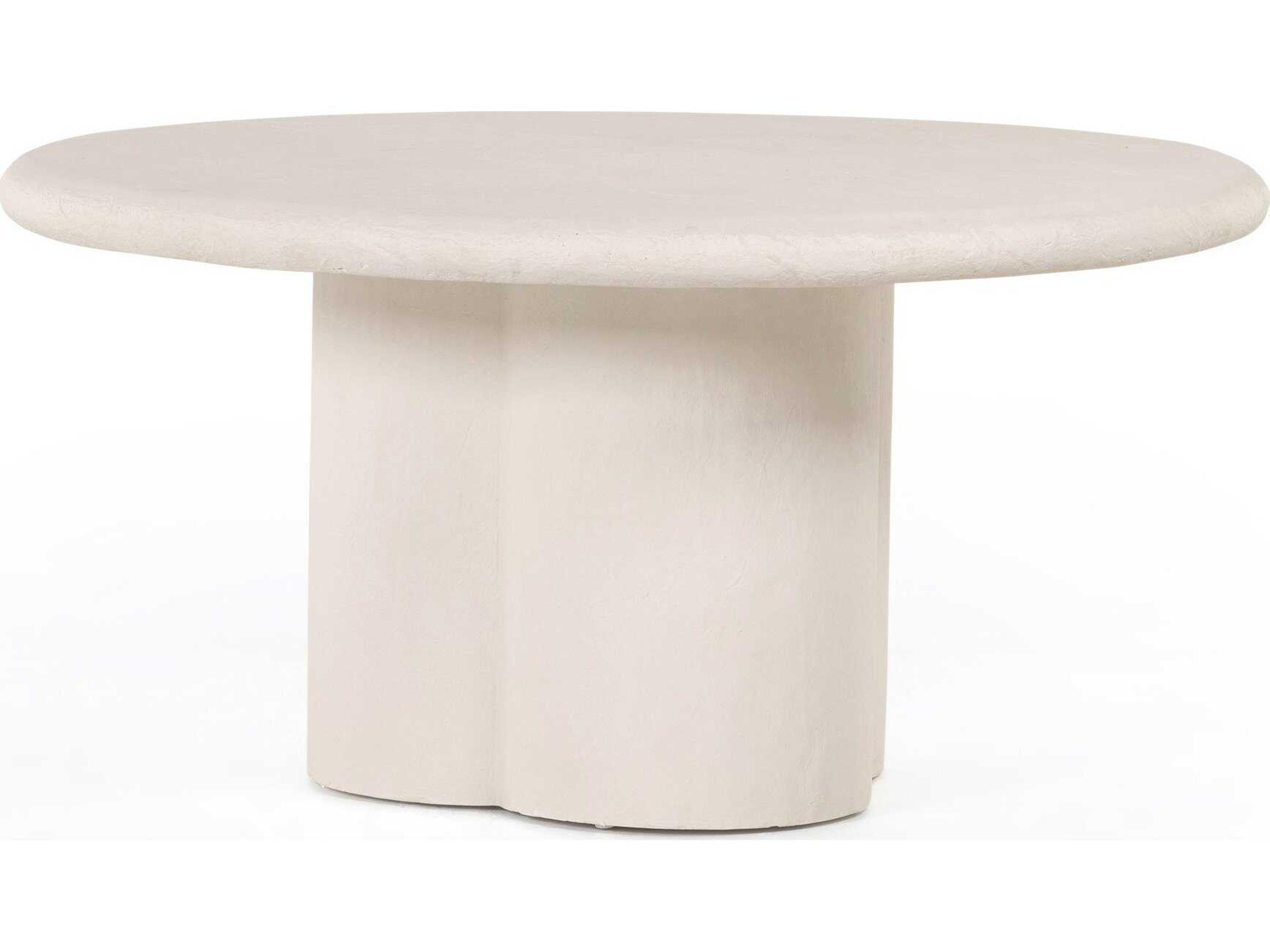 Four Hands Constantine Grano Plaster Molded Concrete Dining Table