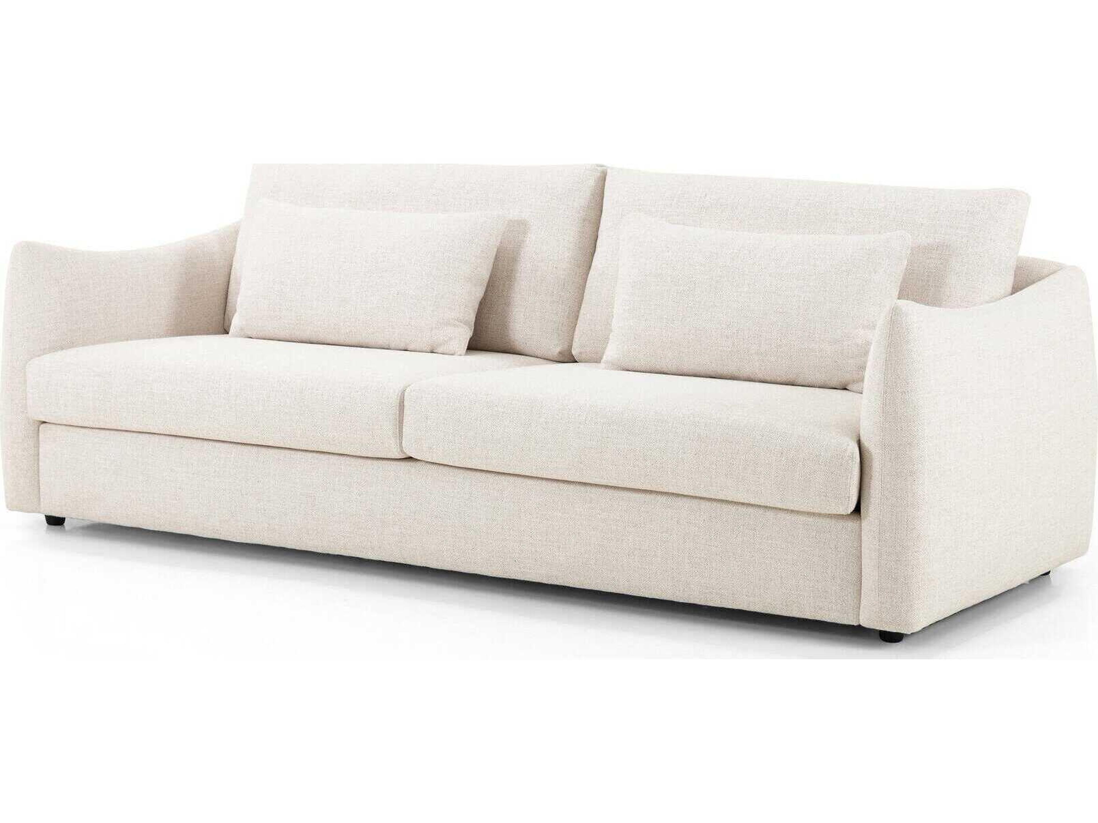 Four Hands Grayson Kelsey Dover Crescent Cream Upholstered Sofa