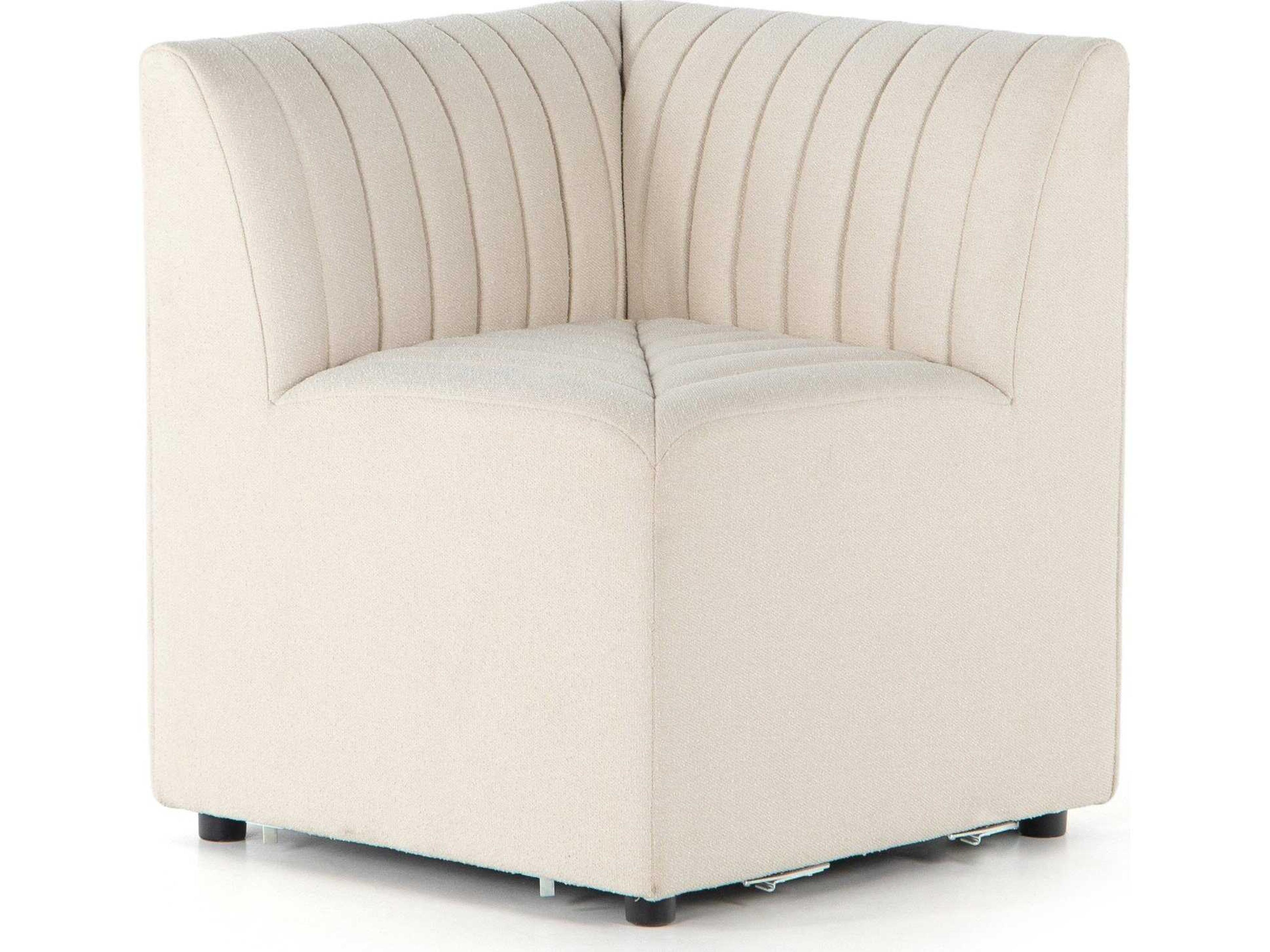 Four Hands Grayson Augustine Beige Upholstered Side Dining Bench