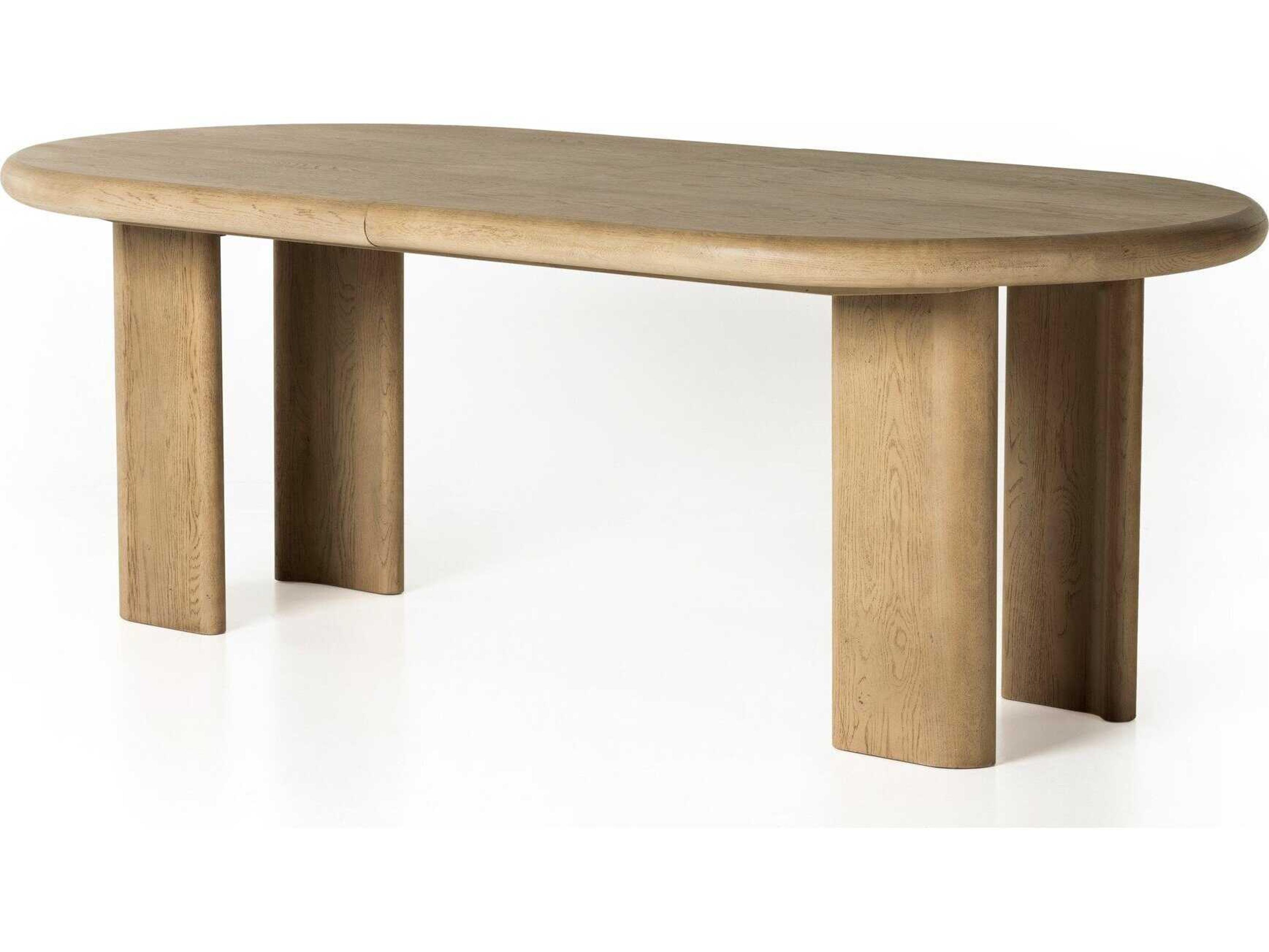 Four Hands Haiden Jaylen Light Oak Veneer Extension Dining Table