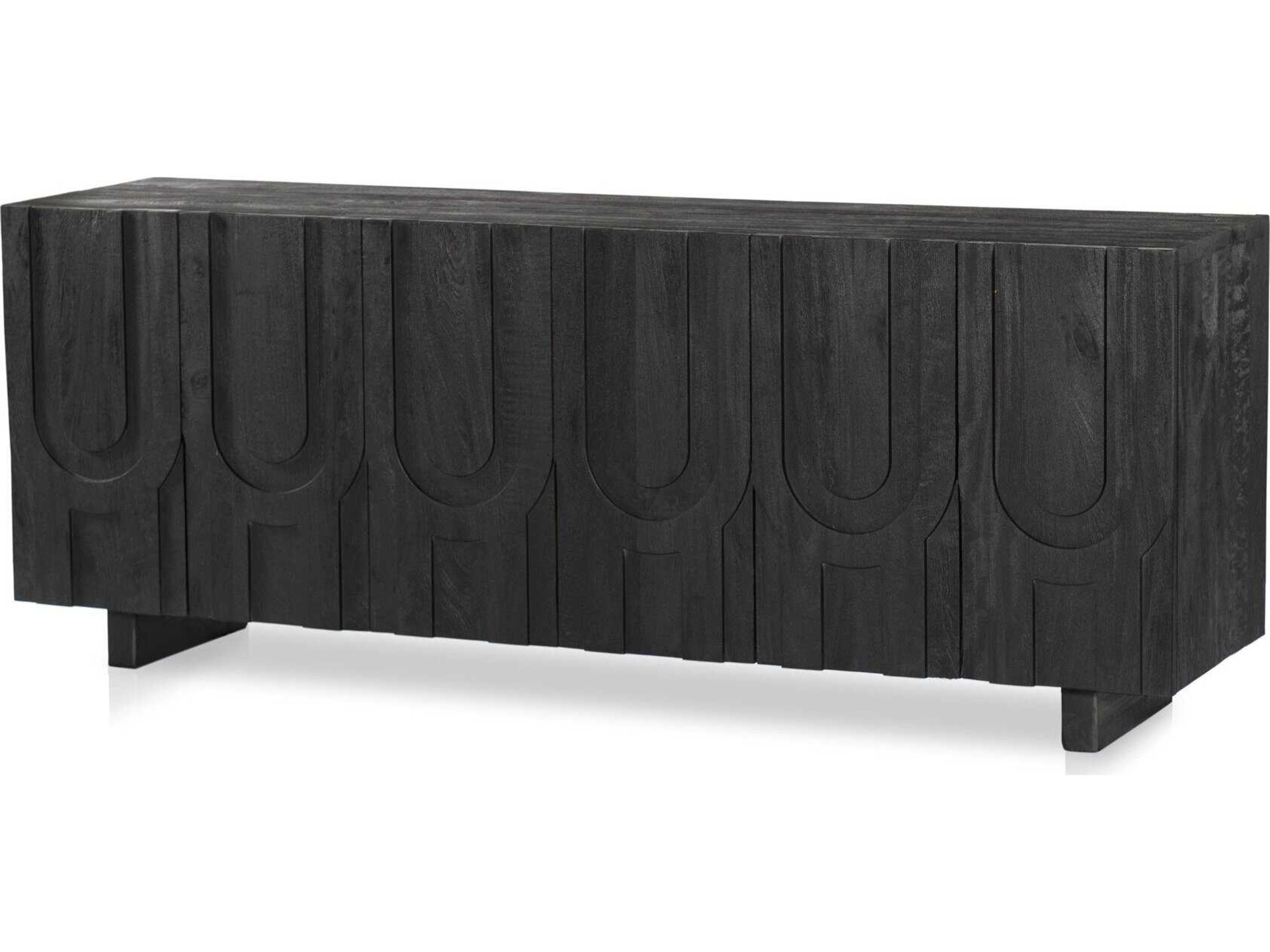 Four Hands Maya Rivka 72" Dark Totem Media Console