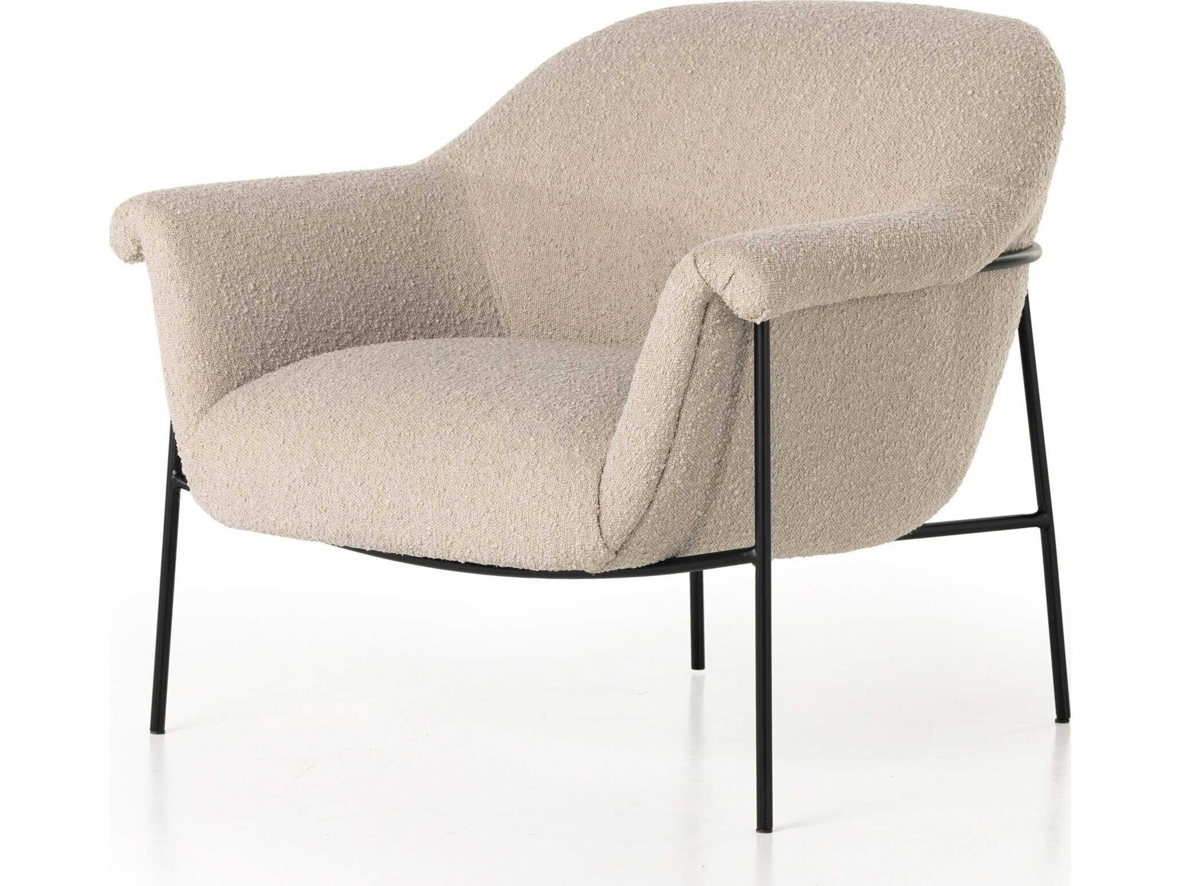 Four Hands Farrow Suerte Knoll Sand  Accent Chair