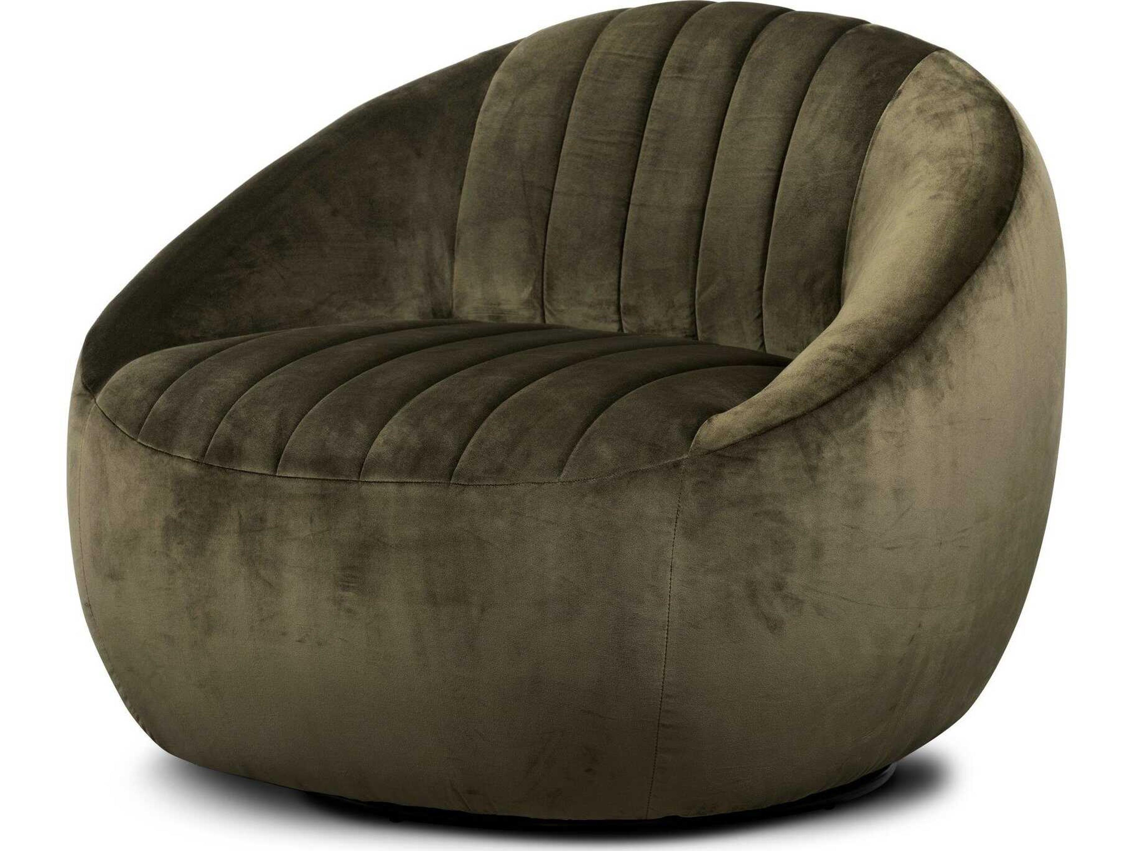 Four Hands Belfast Audie Surrey Olive  Swivel Chair