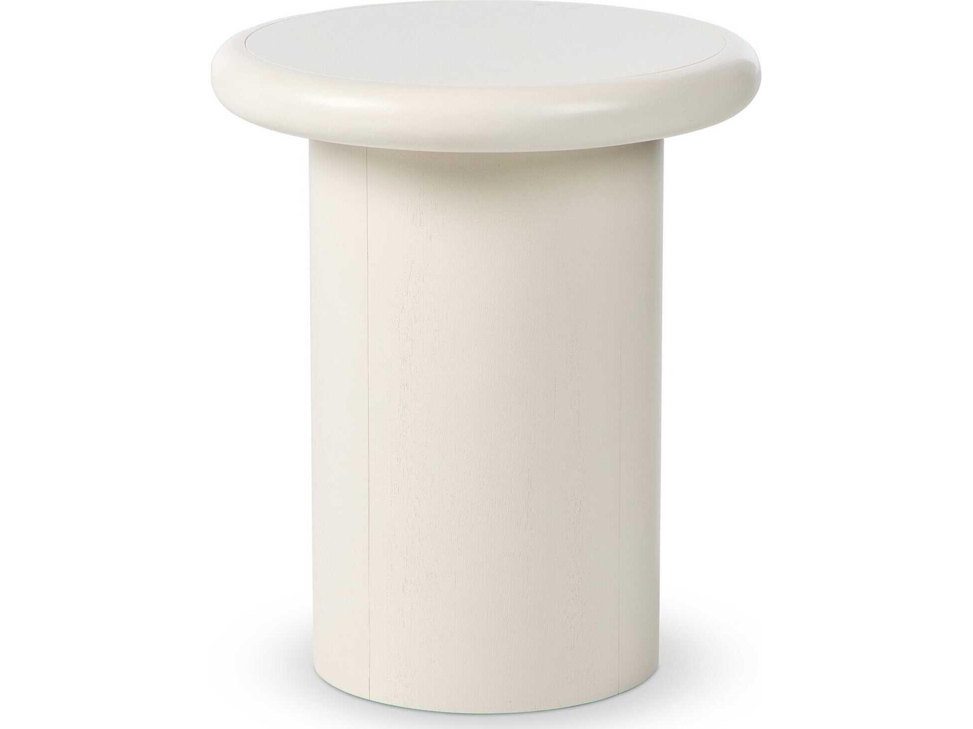 Four Hands Bolton Zach Tofu Solid Round Wood End Table