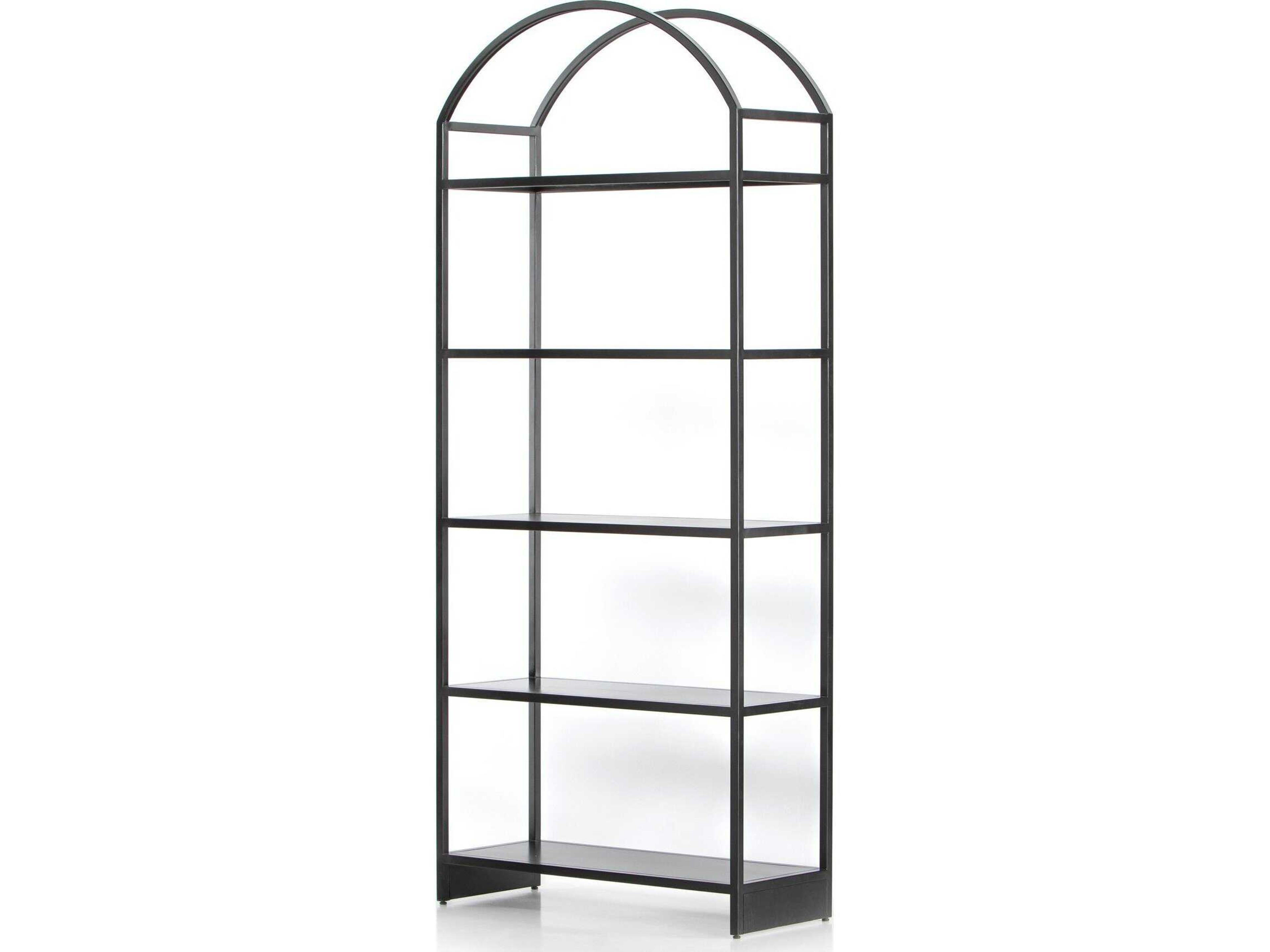 Four Hands Bolton Black Bookcase