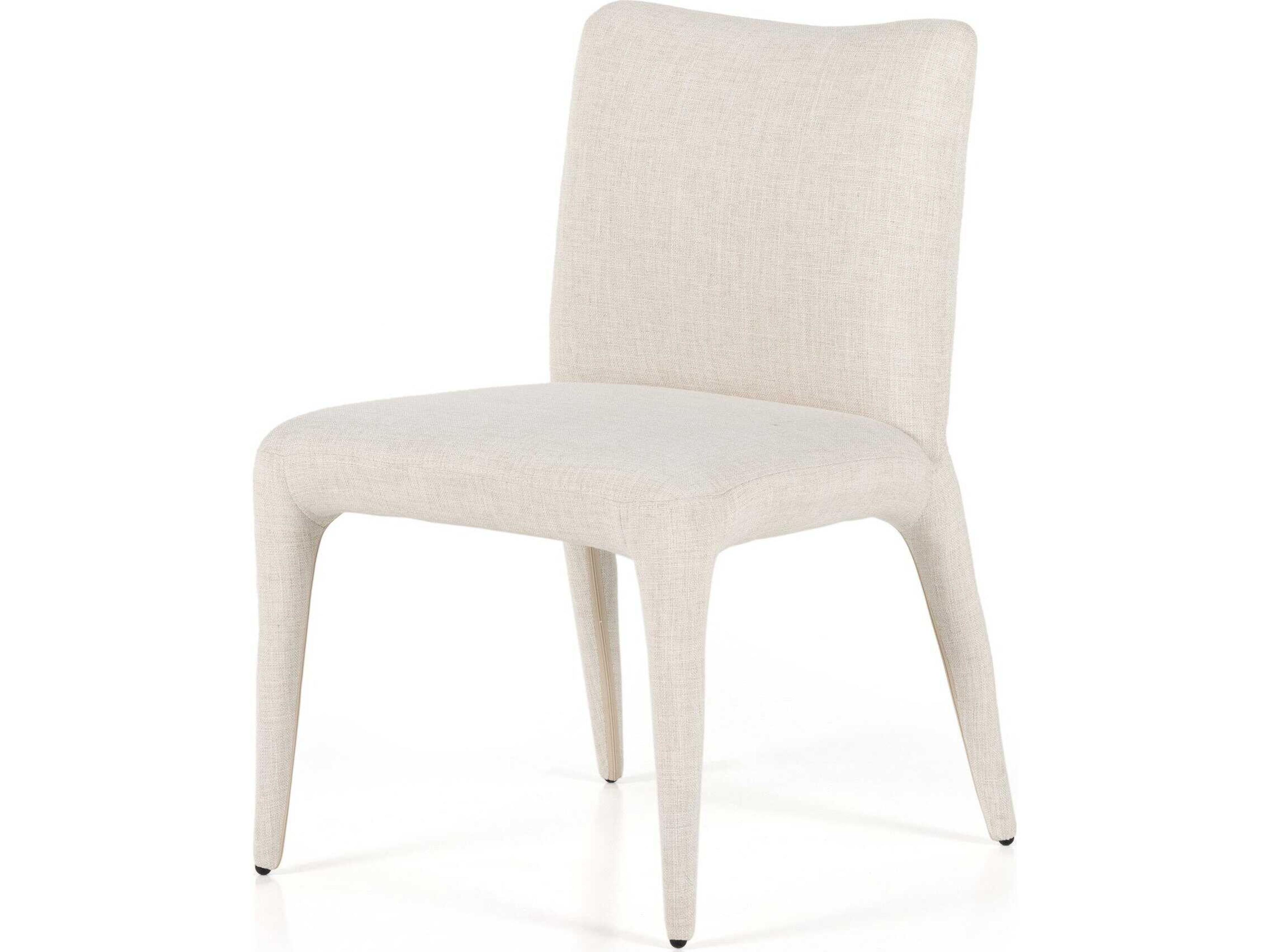 Four Hands Carnegie Monza White Upholstered Side Dining Chair