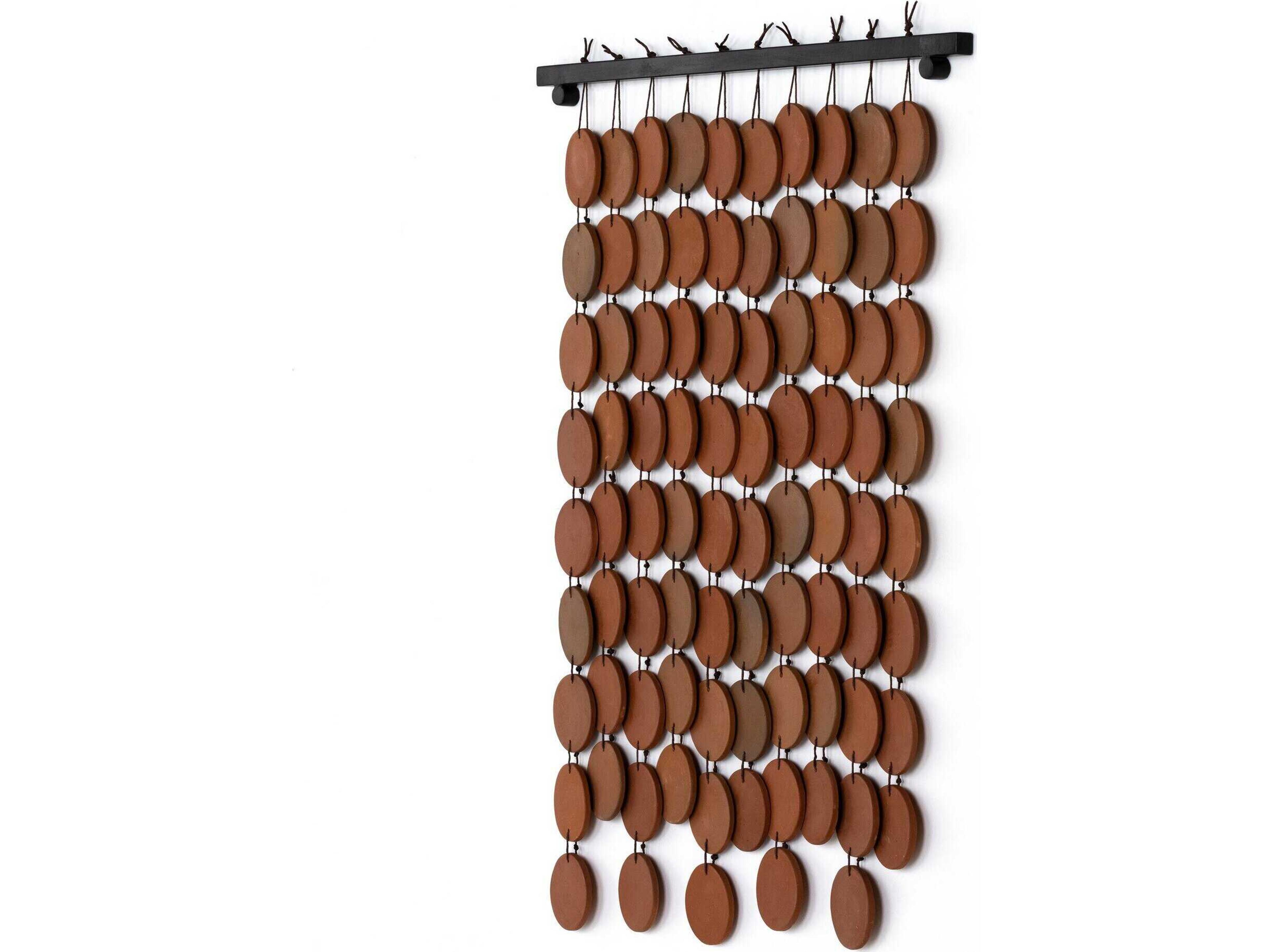 Four Hands Marlow Ceramic Terracotta  3D Wall Art