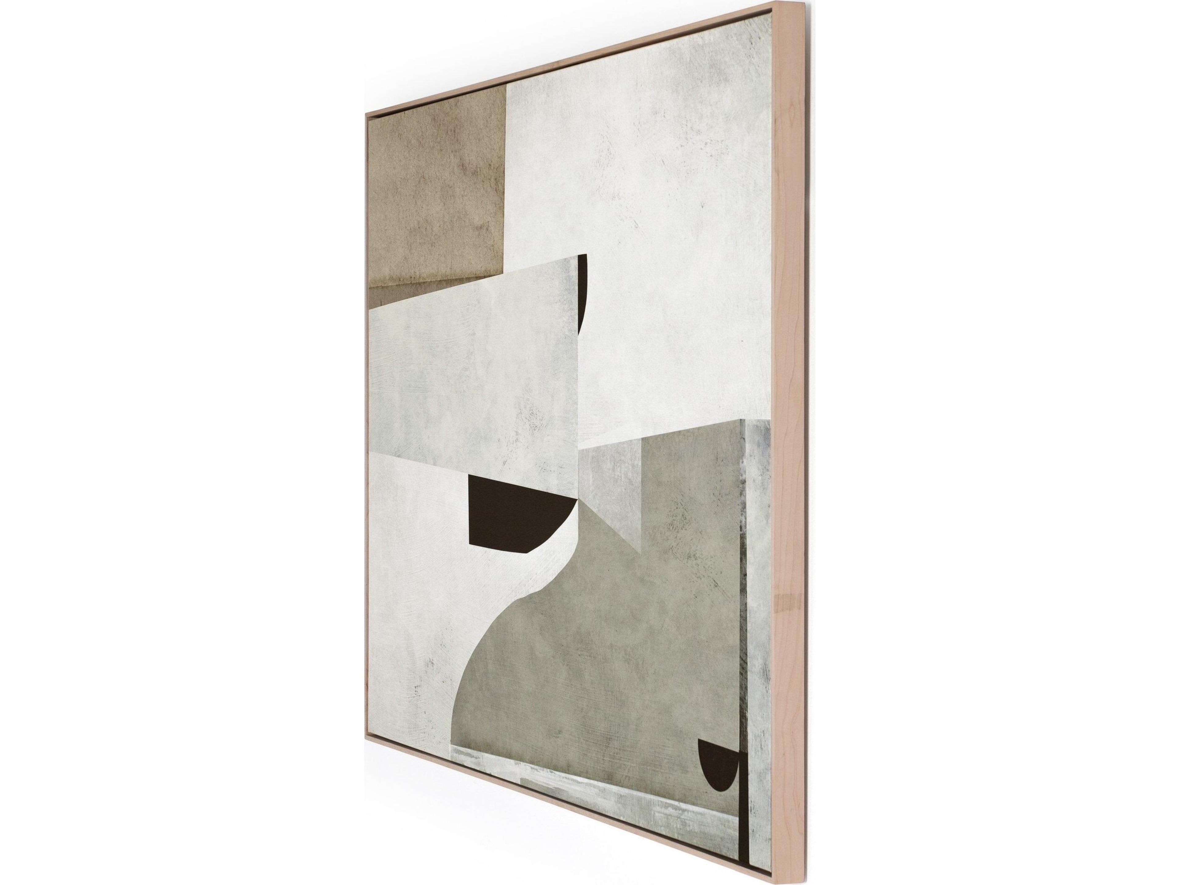 Four Hands Art Studio Priory by Dan Hobday Natural Maple Floater  Canvas Wall Art