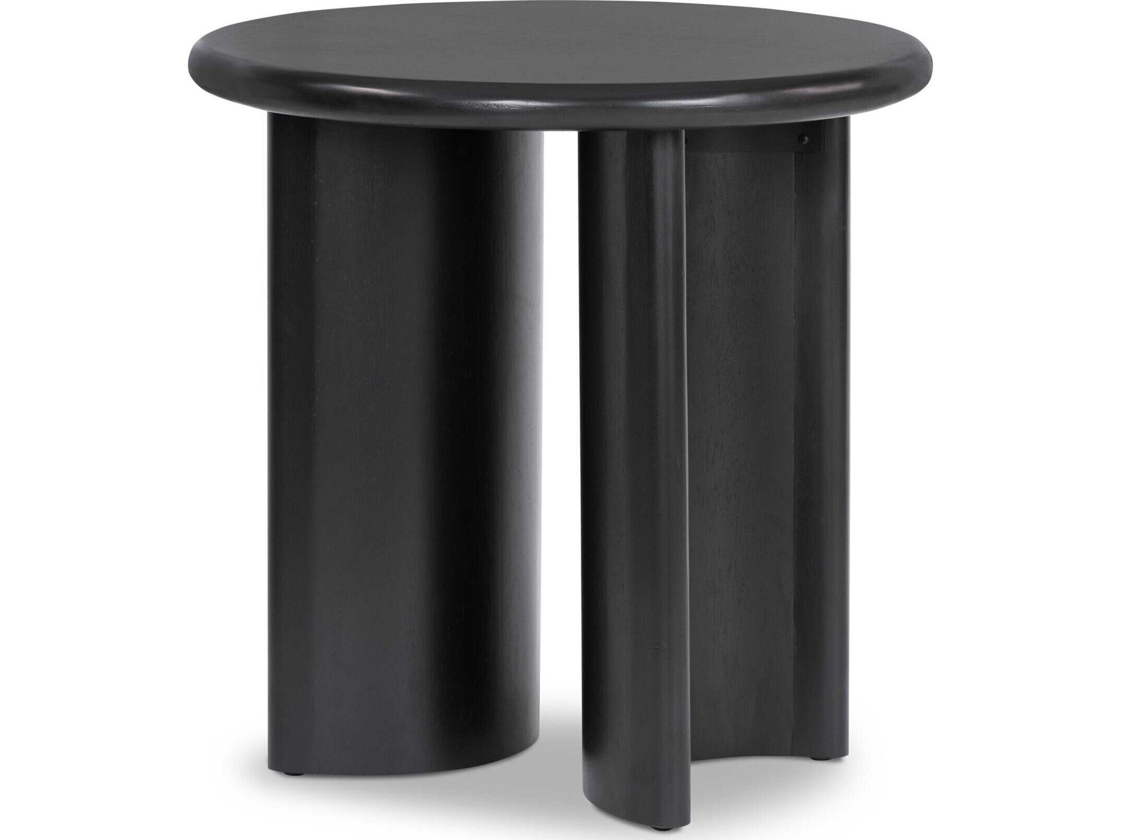 Four Hands Haiden Paden Aged Black Acacia End Table