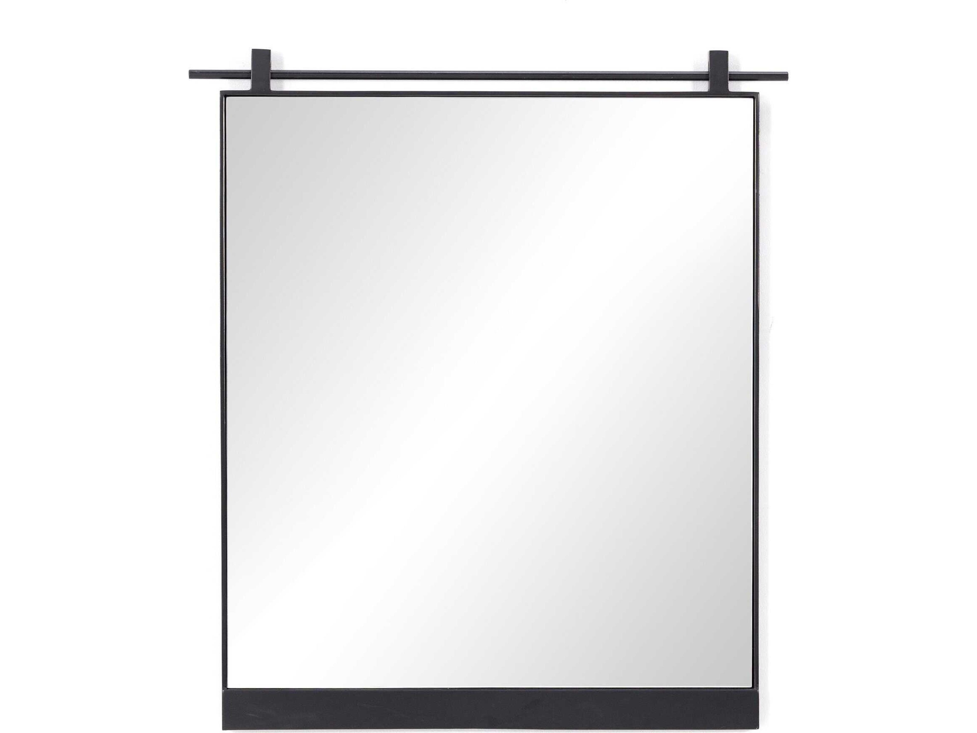 Four Hands Hutton Chico Antiqued Iron Rectangular Small Mirror