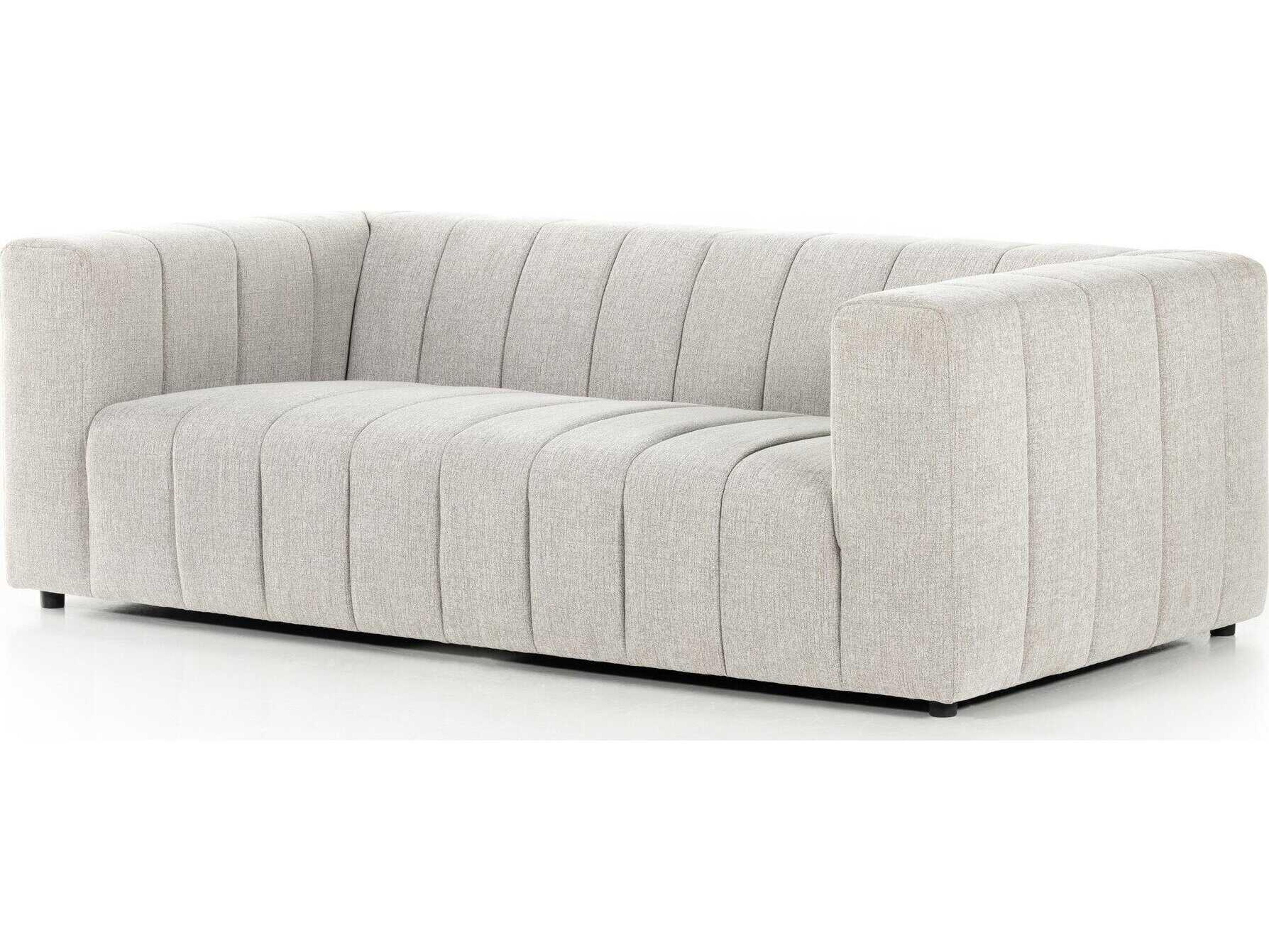 Four Hands Grayson Langham Napa Sandstone Upholstered Channeled Sofa