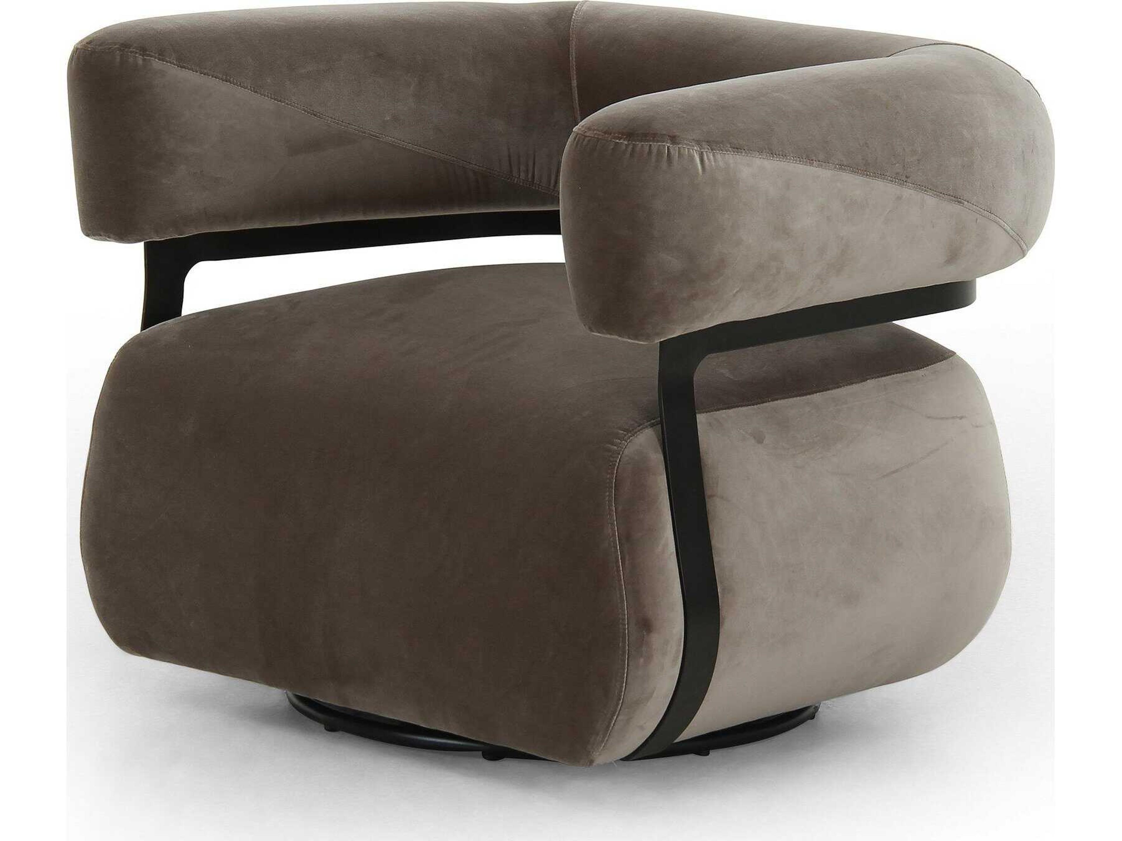 Four Hands Bina Gareth Surrey Fossil  Swivel Chair