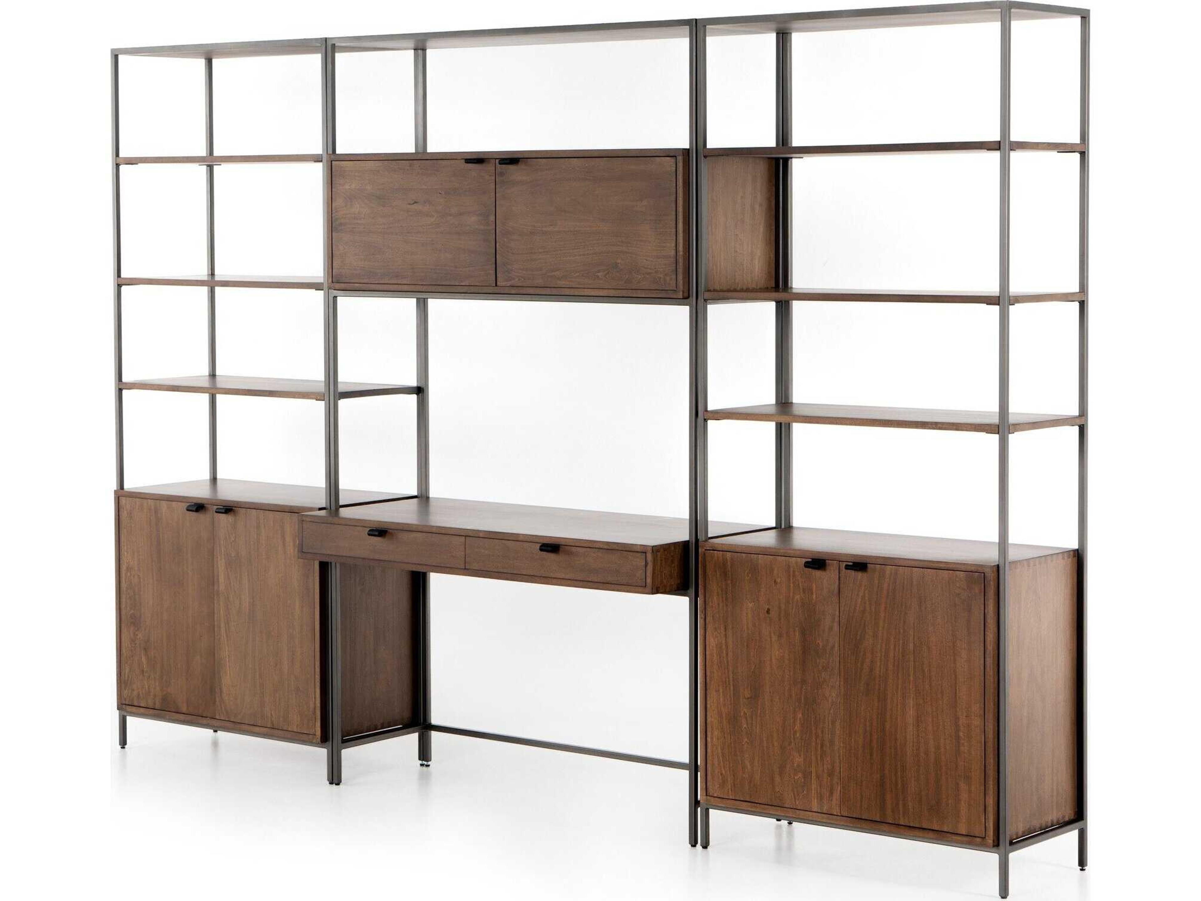 Four Hands Fulton Trey Brown Poplar Wood Leaning Ladder Desk